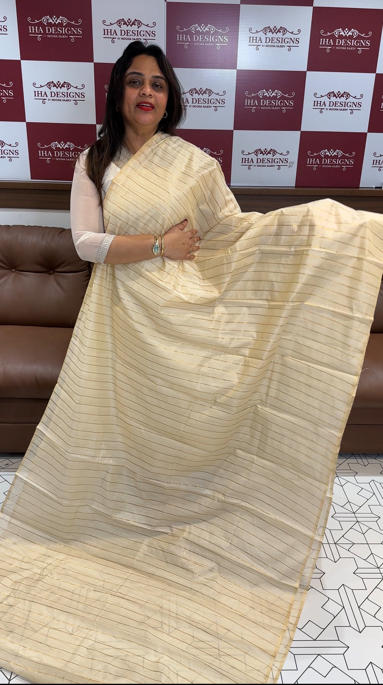 MODAL CHANDERI ONAM SAREES - IHA 26013