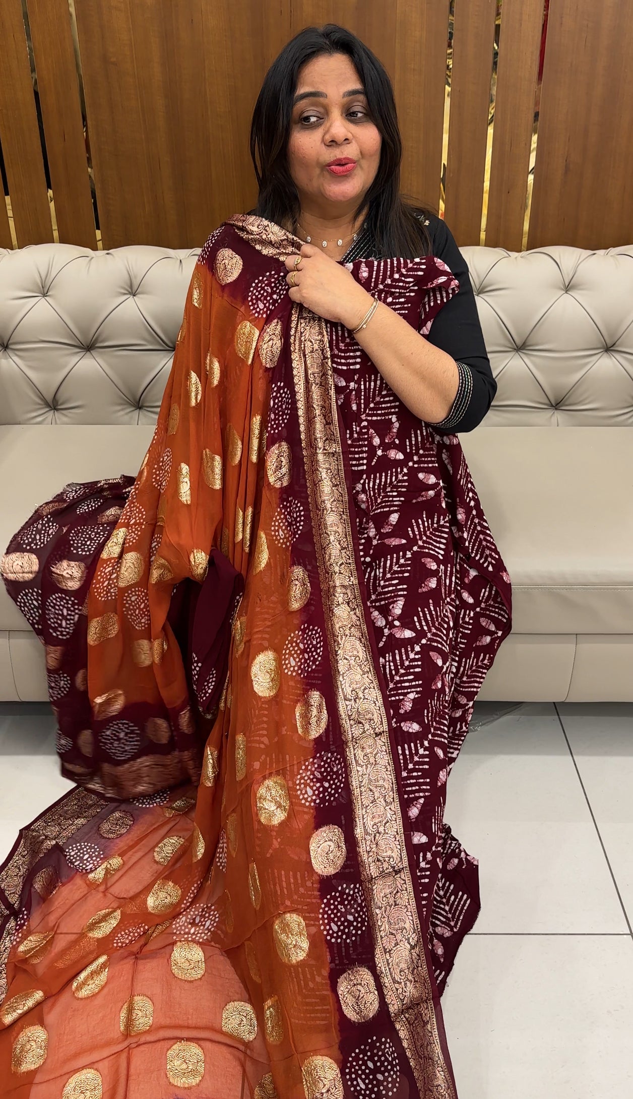 BATIK PRINTED UNSTITCHED SALWAR SUITS - IHA 29035