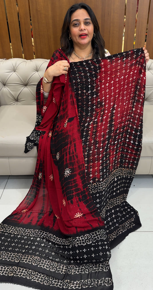 BATIK PRINTED UNSTITCHED SALWAR SUITS - IHA 26108