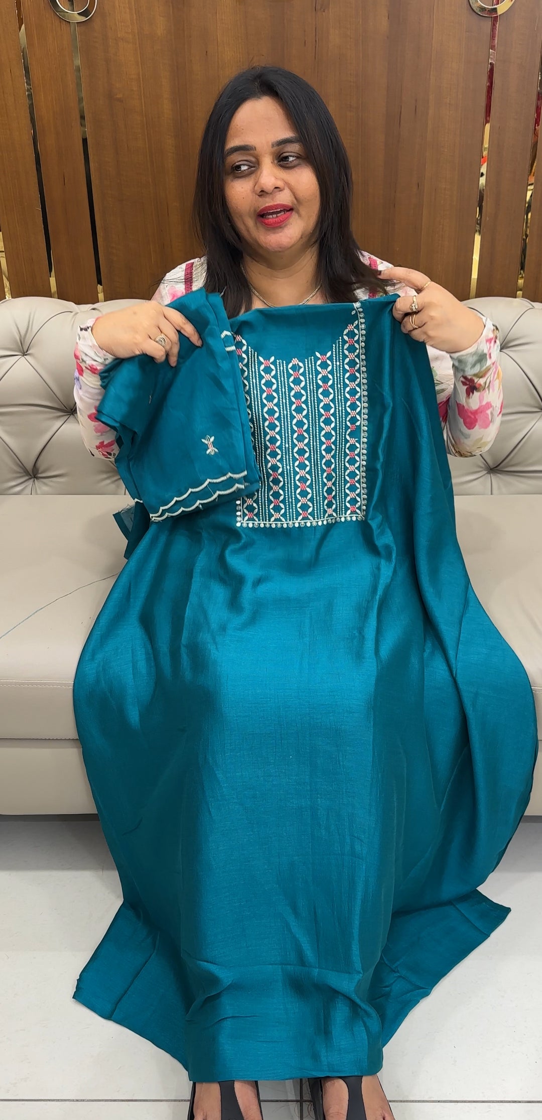 SEMI RAW SILKUNSTITCHED SALWAR SUITS - IHA 26068