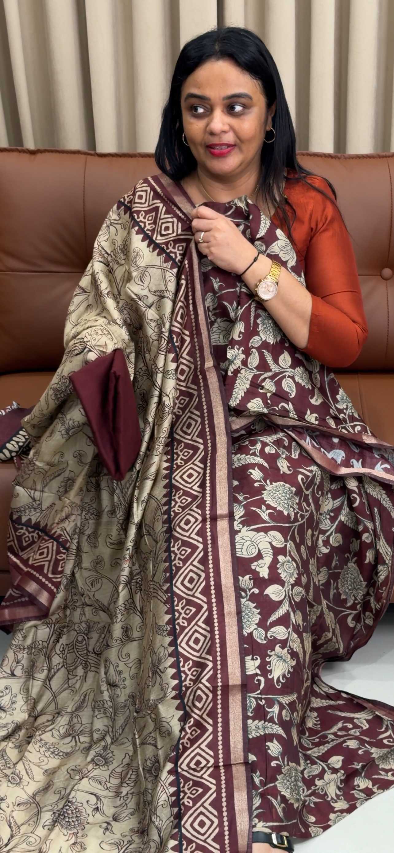 MAHESWARI SILK PRINTED UNSTITCHED SALWAR SUITS - IHA 34322