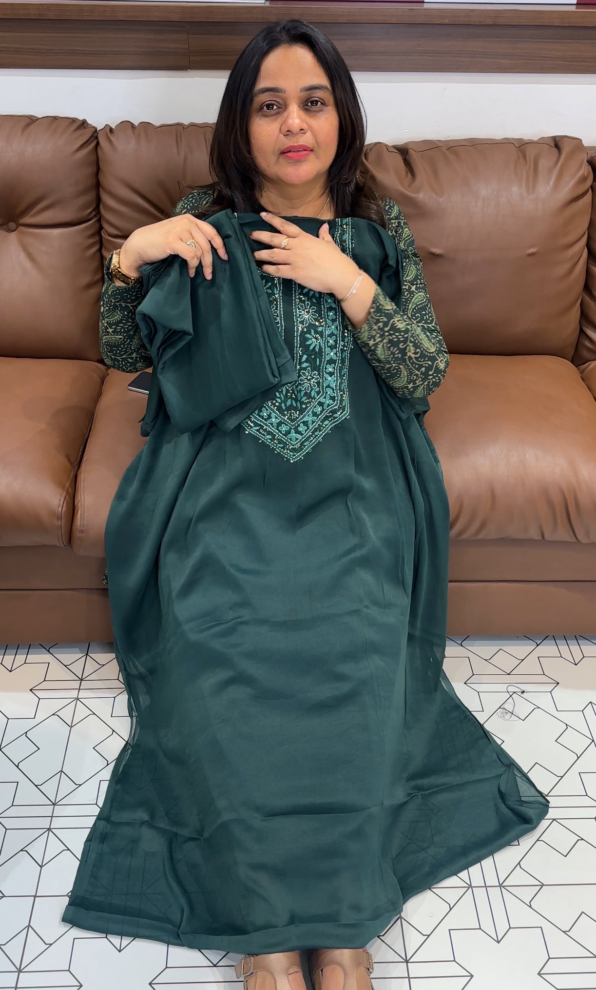 SEMI SILK UNSTITCHED ALWAR SUITS - 27308