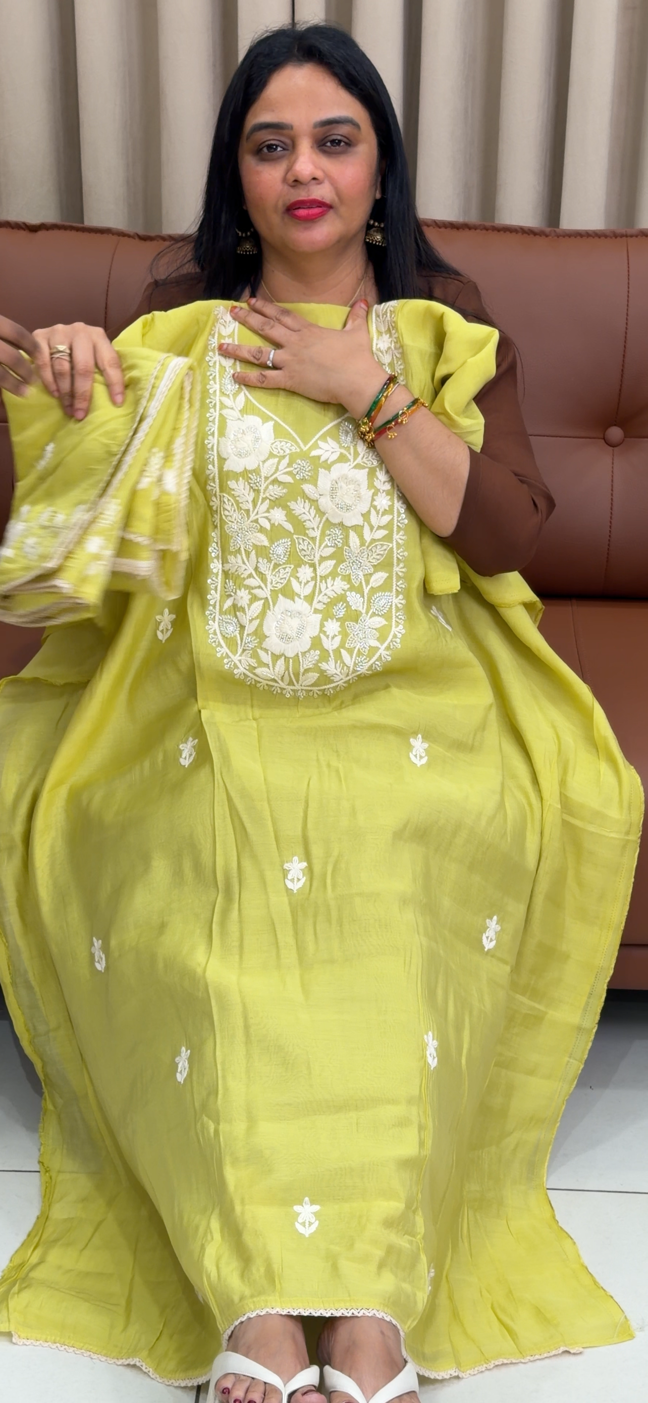 FORWARD MUL CHANDERI UNSTITCHED SALWAR SUITS - IHA 33918