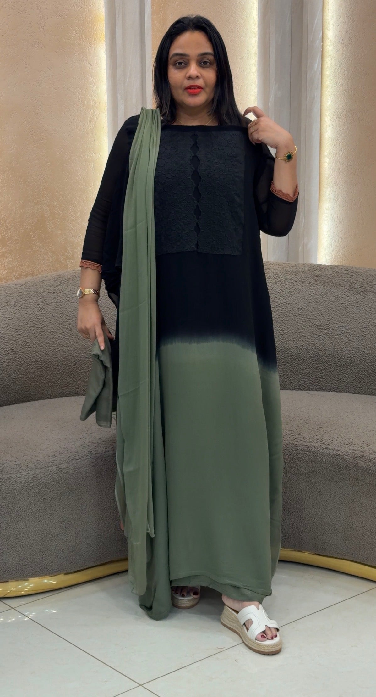GEORGETTE UNSTITCHED SALWAR SUITS - IHA 34951