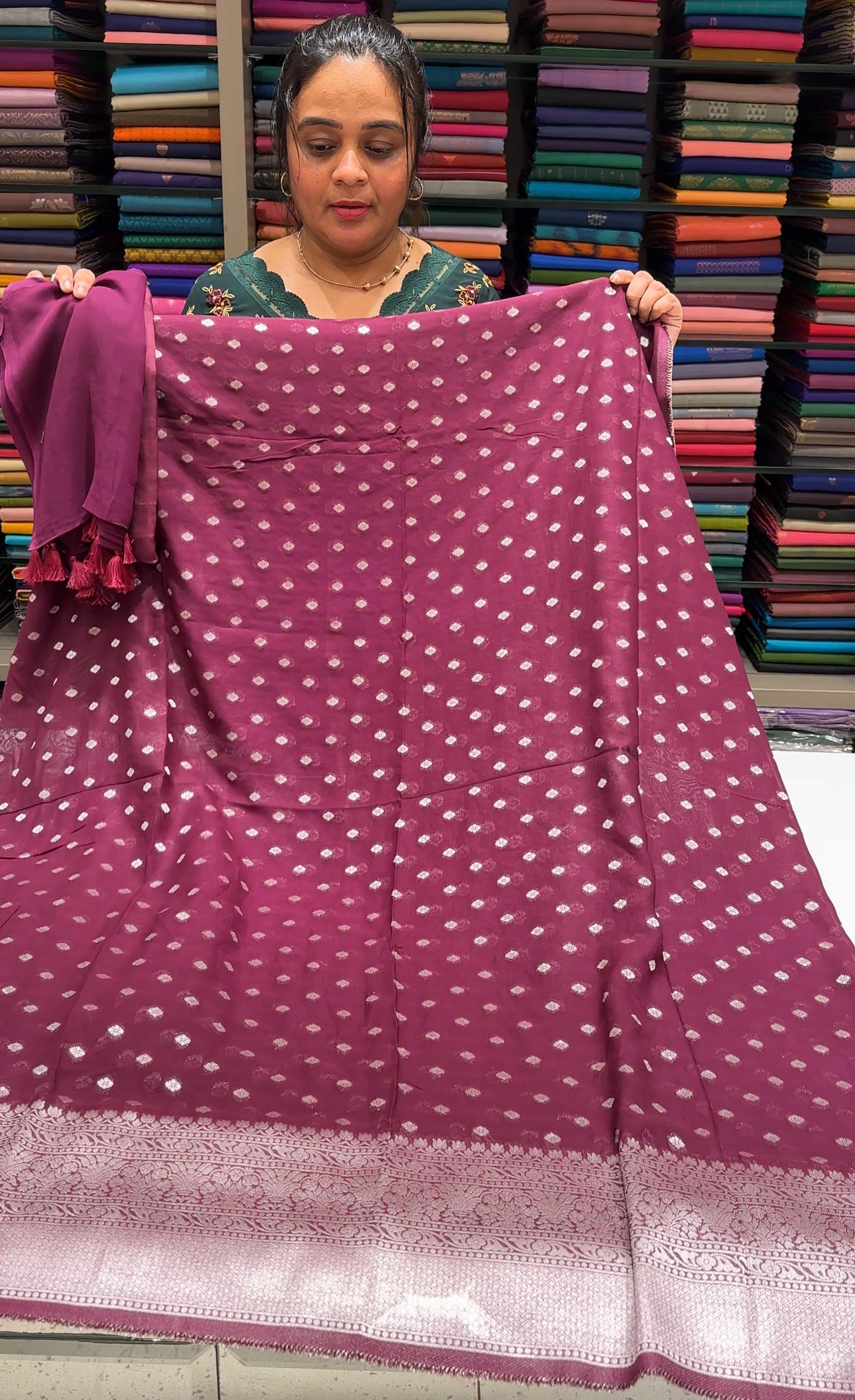 BANARASI UNSTITCHED SALWAR SUITS - IHA 26510