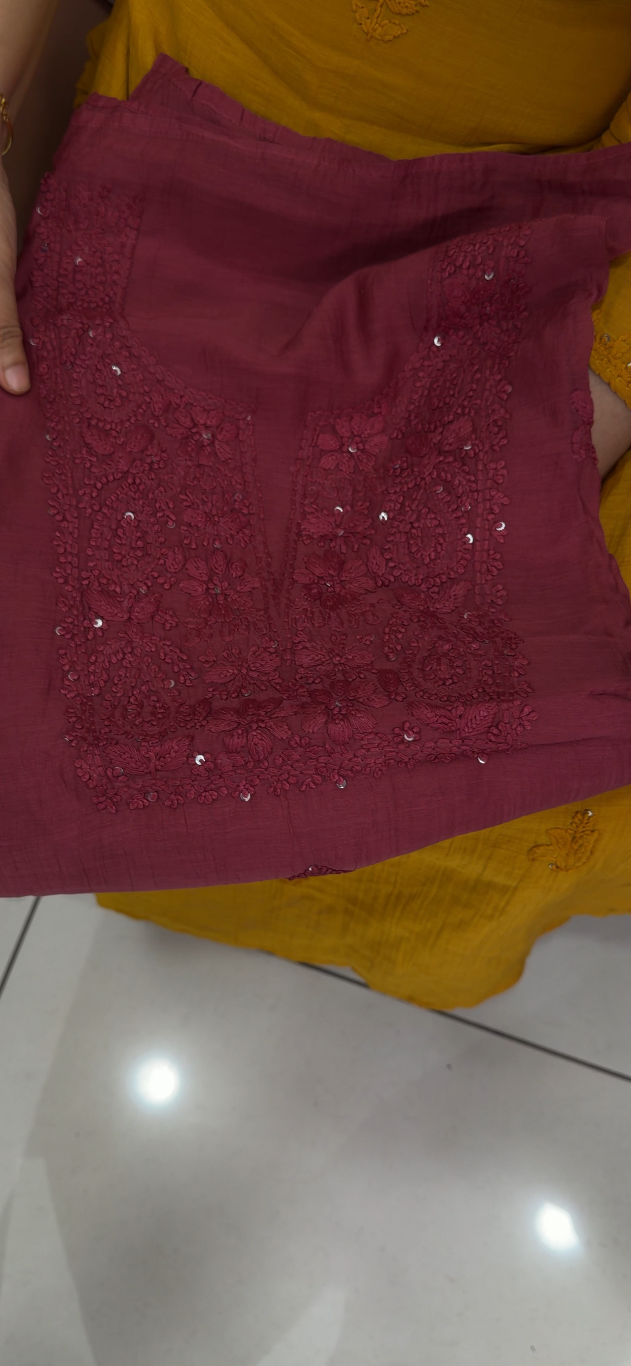 MALAI CHANDERI UNSTITCHED SALWAR SUITS - IHA 34737