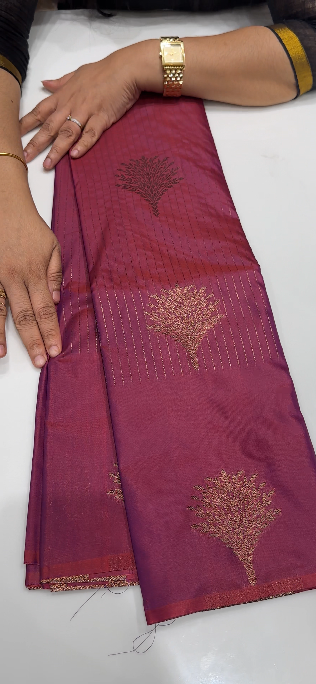SEMI BROCADE SAREES - IHA 35615
