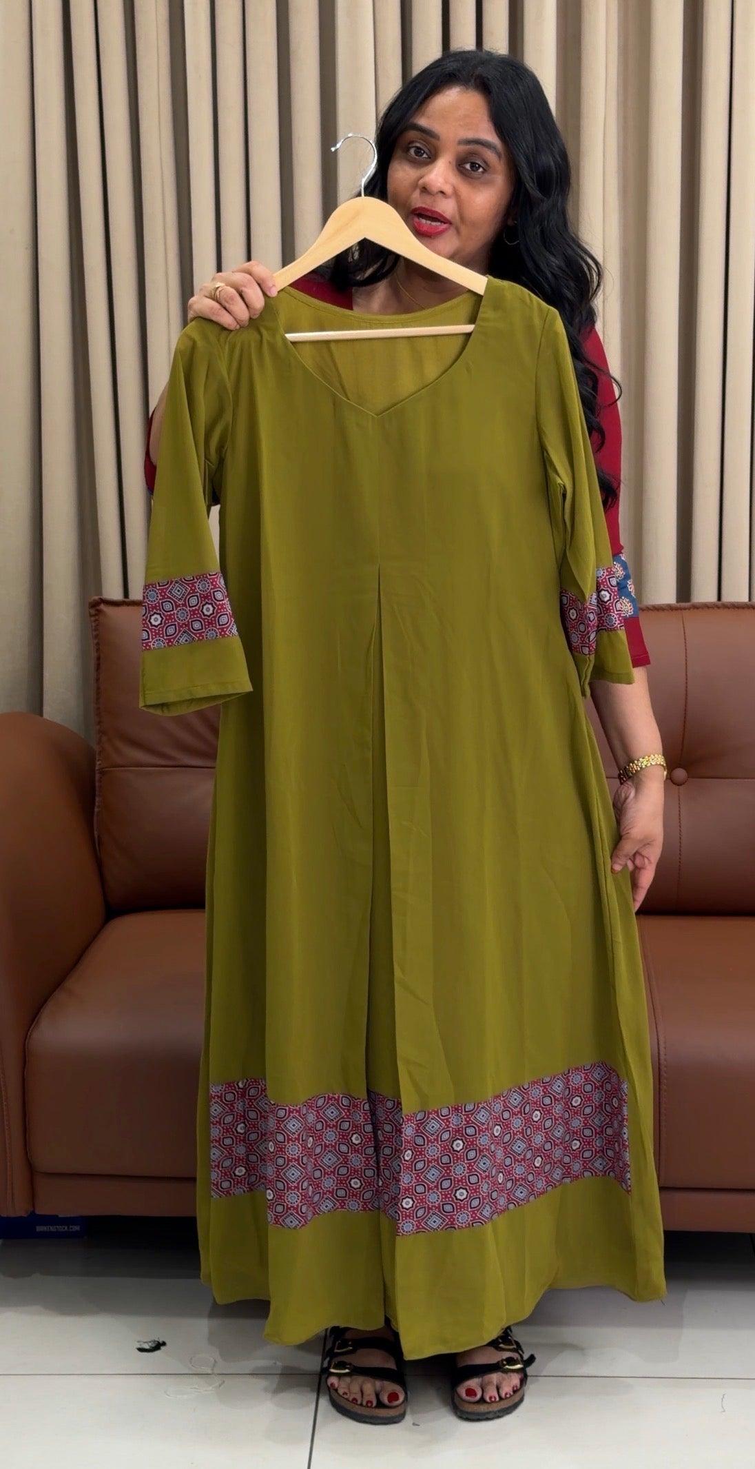 IHA'S IN-HOUSE GEORGETTE ALINE TOPS - IHA 34433