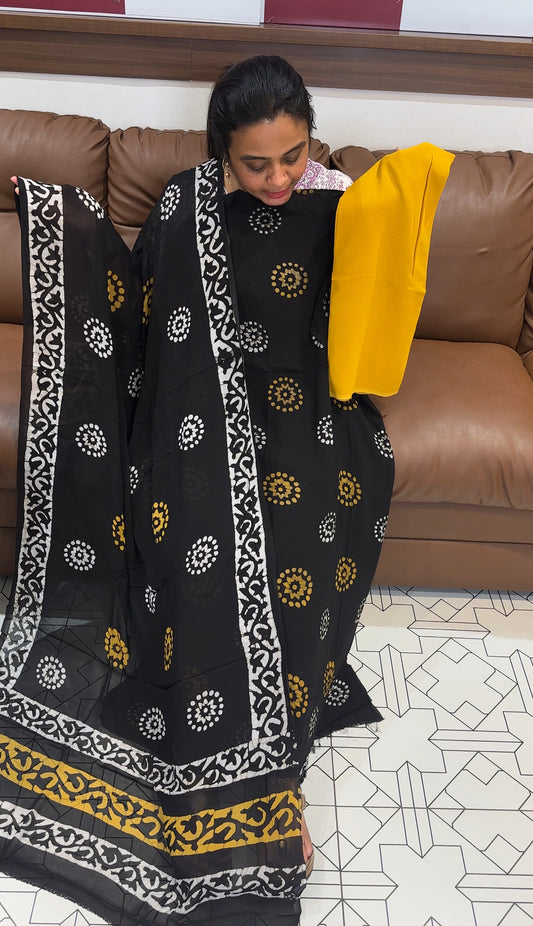 BATIK PRINTED UNSTITCHED SALWAR SUITS - IHA 26419