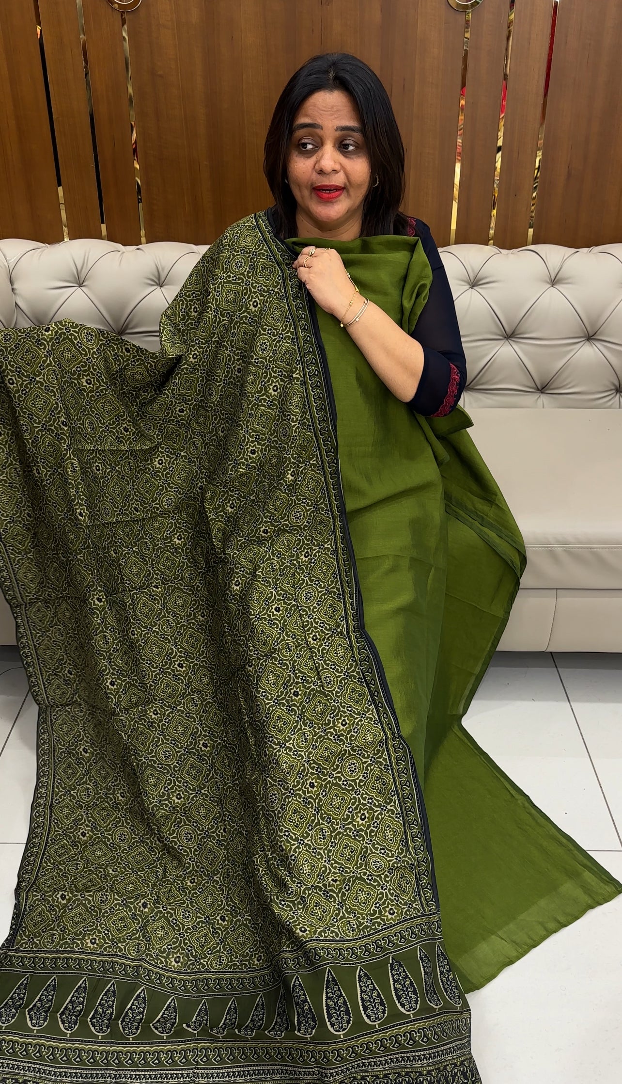 SEMI RAW SILK UNSTITCHED SALWAR SUITS - IHA 26071