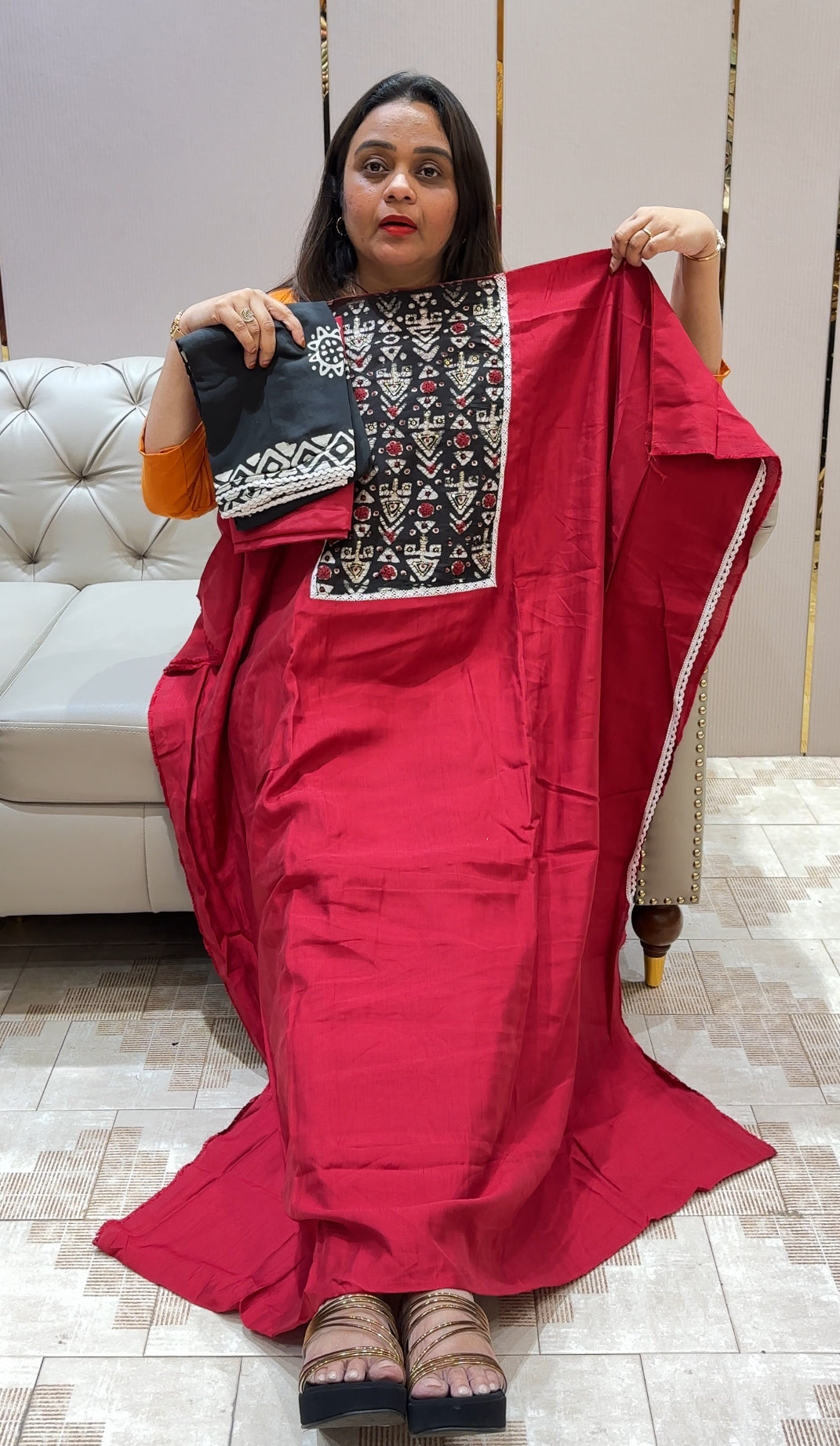 SEMI RAW SILK UNSTITCHED SALWAR SUITS - IHA 23009