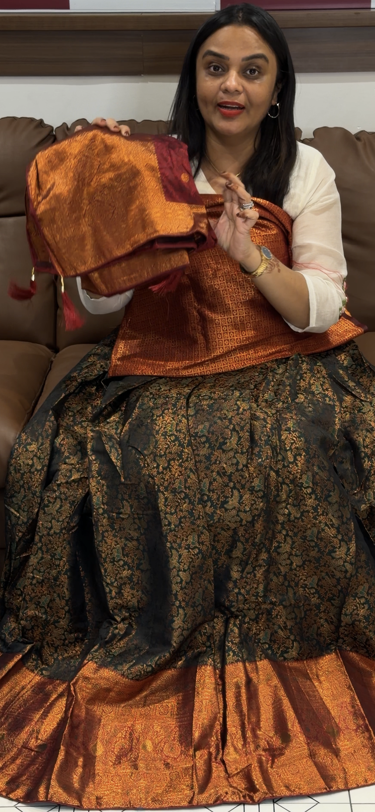 SEMI STITCHED DHAVANI SETS - IHA 31620