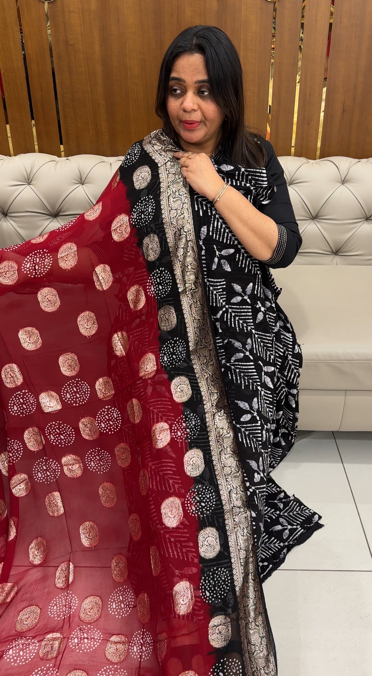 BATIK PRINTED UNSTITCHED SALWAR SUITS - IHA 29035