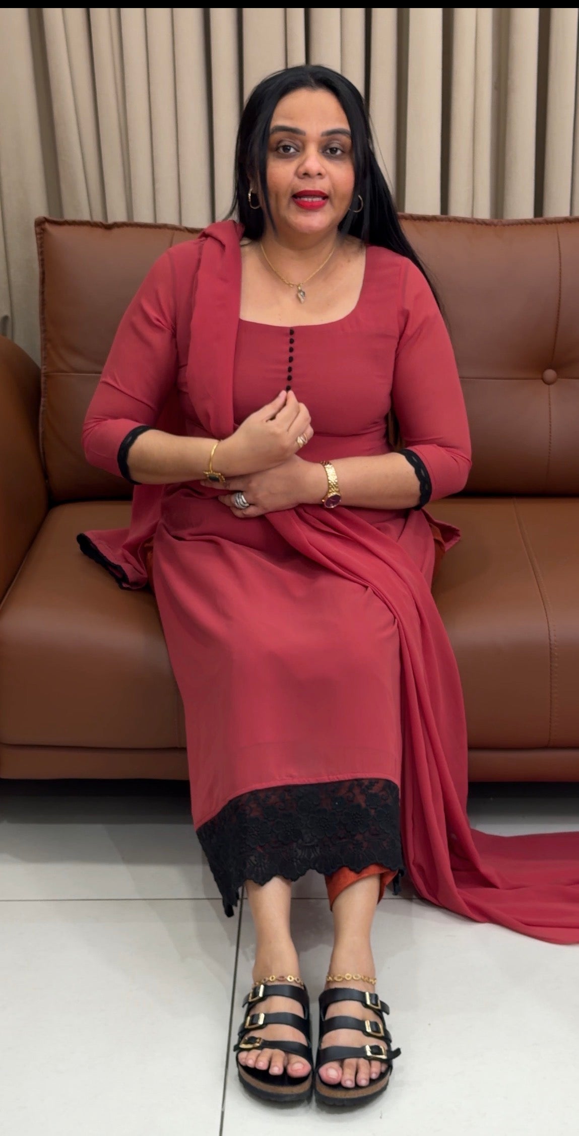 IHA'S IN-HOUSE FAUX GEORGETTE UNSTITCHED SALWAR SUITS - IHA 34673