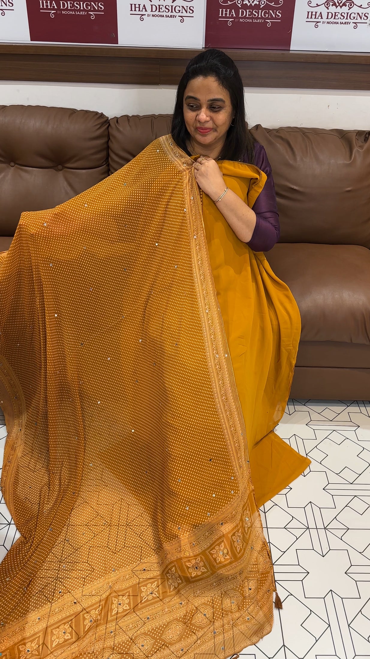 FAUX GEORGETTE UNSTITCHED SALWAR SUITS - IHA 28030