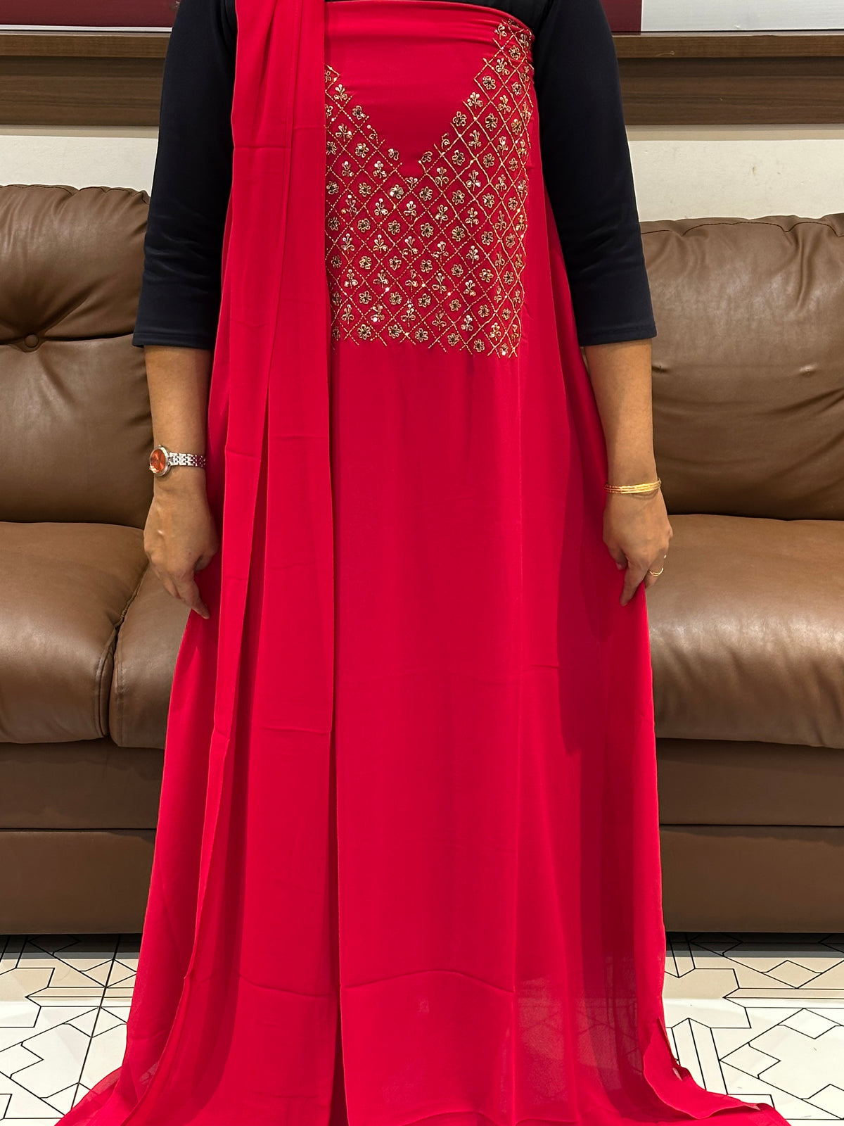 OFFER SALES UNSTITCHED SALWAR SUITS - IHA 35834