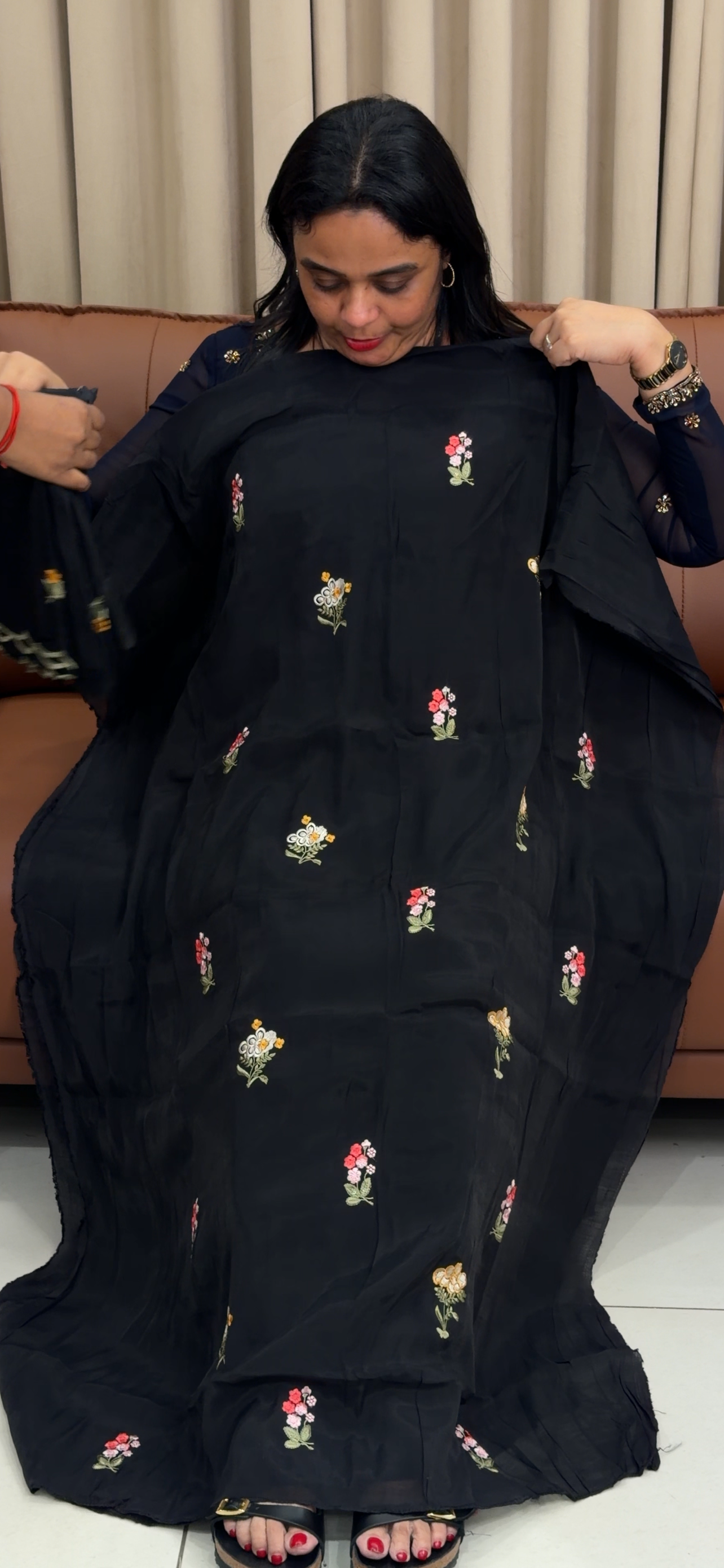 MALAI CHANDERI UNSTITCHED SALWAR SUITS - IHA 34241