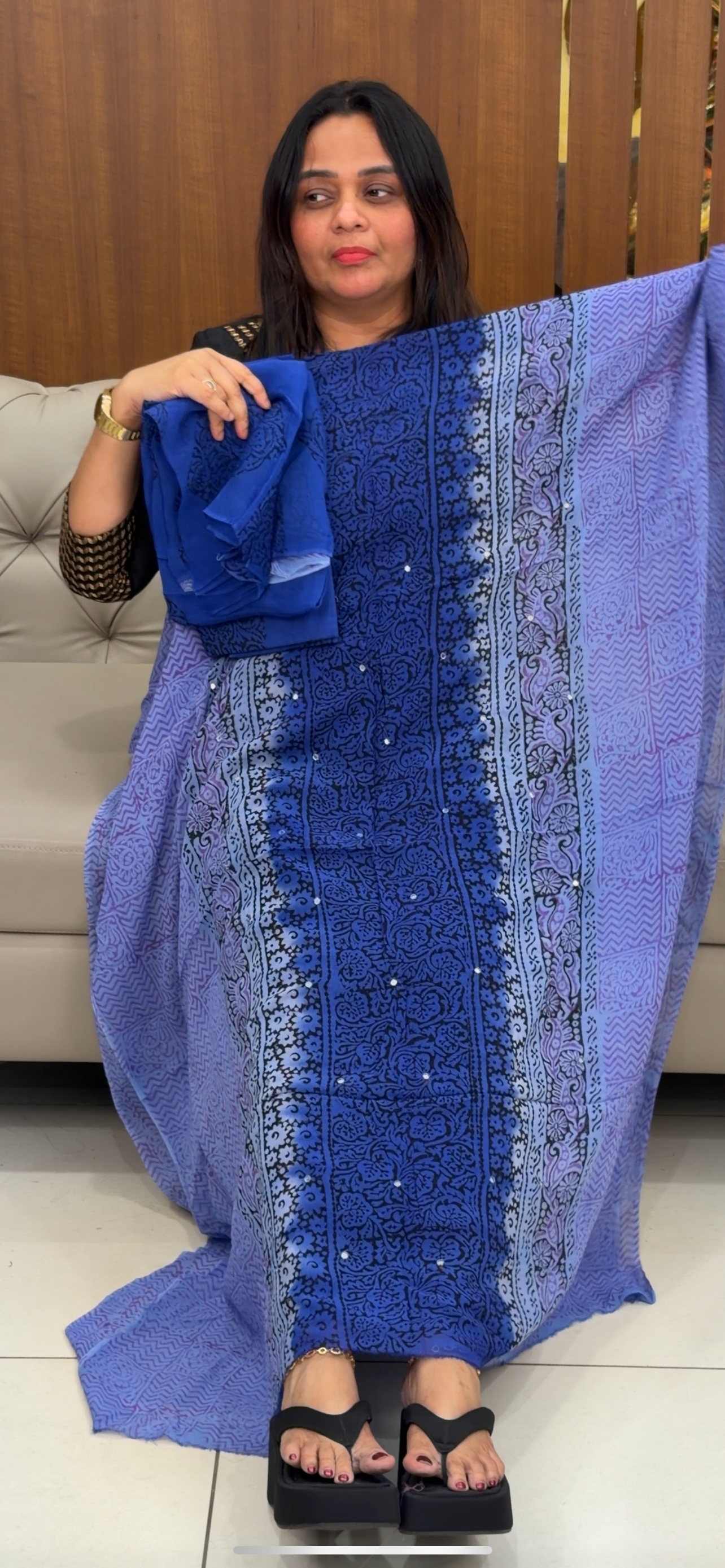 VISCOSE GEORGETTE UNSTITCHED SALWAR SUITS - IHA 29264