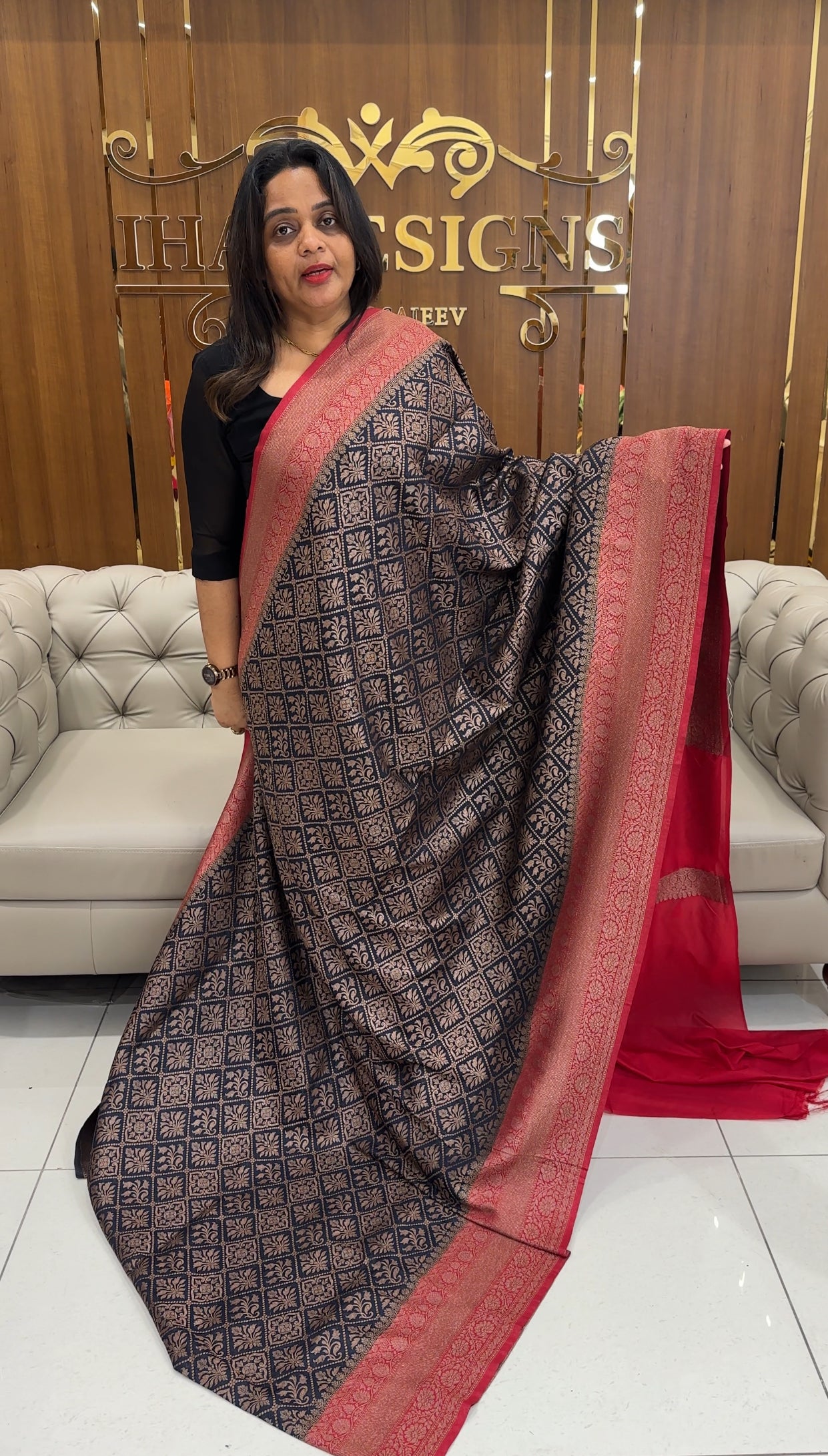 FORWARD SEMI KATAN SAREES - IHA 25220