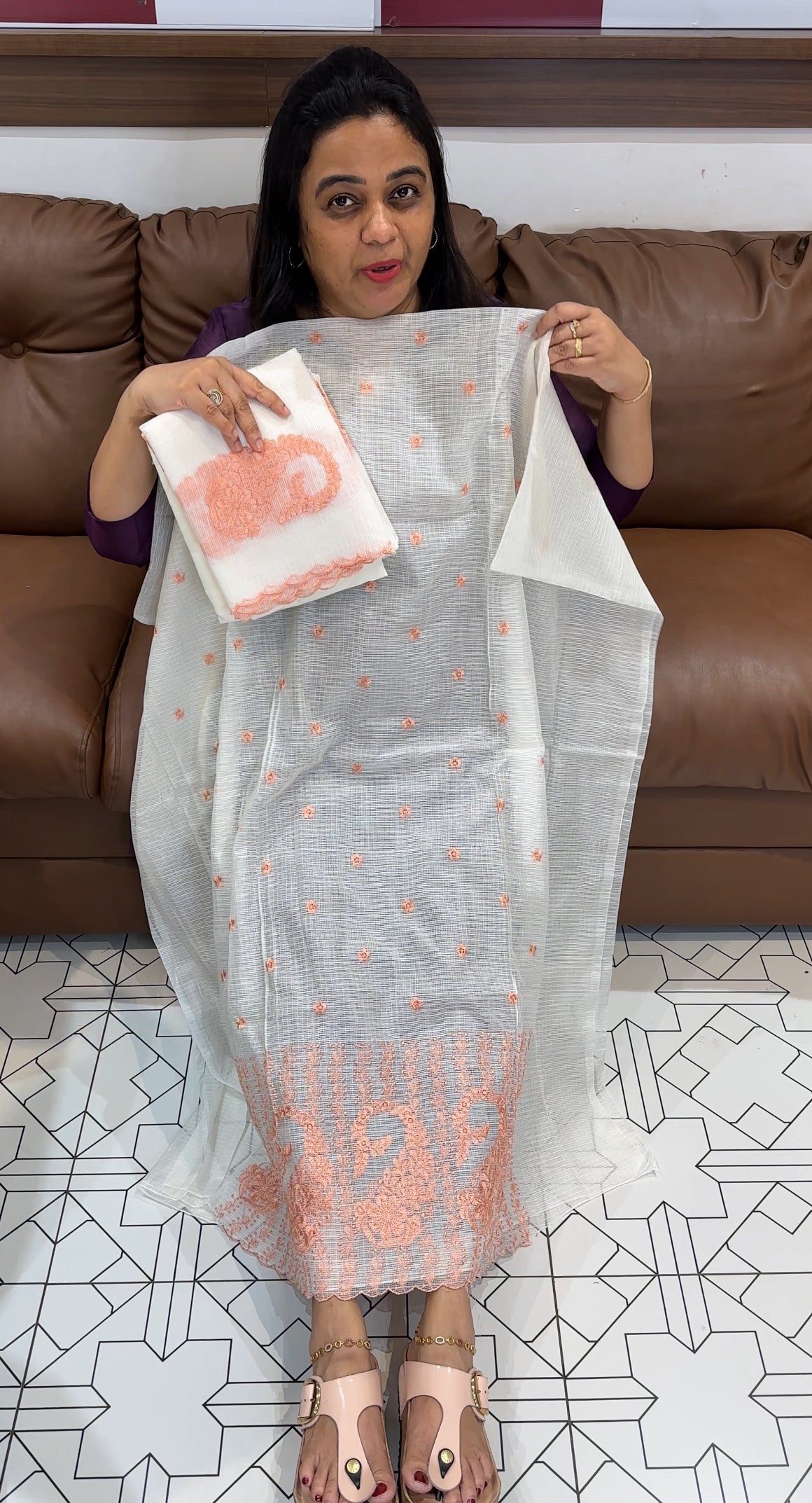 NET KOTA UNSTITCHED SALWAR SUITS - IHA 28024