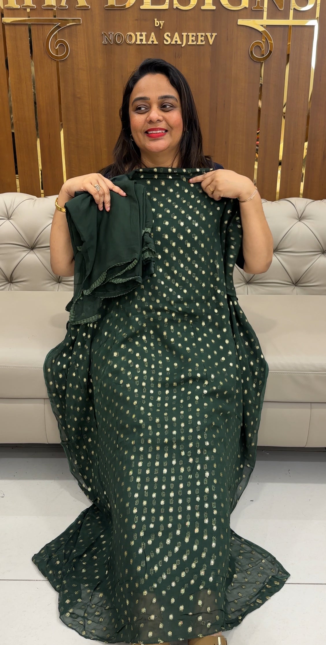 SEMI GEORGETTE BANARASI UNSTITCHED SALWAR SUITS - IHA 25381