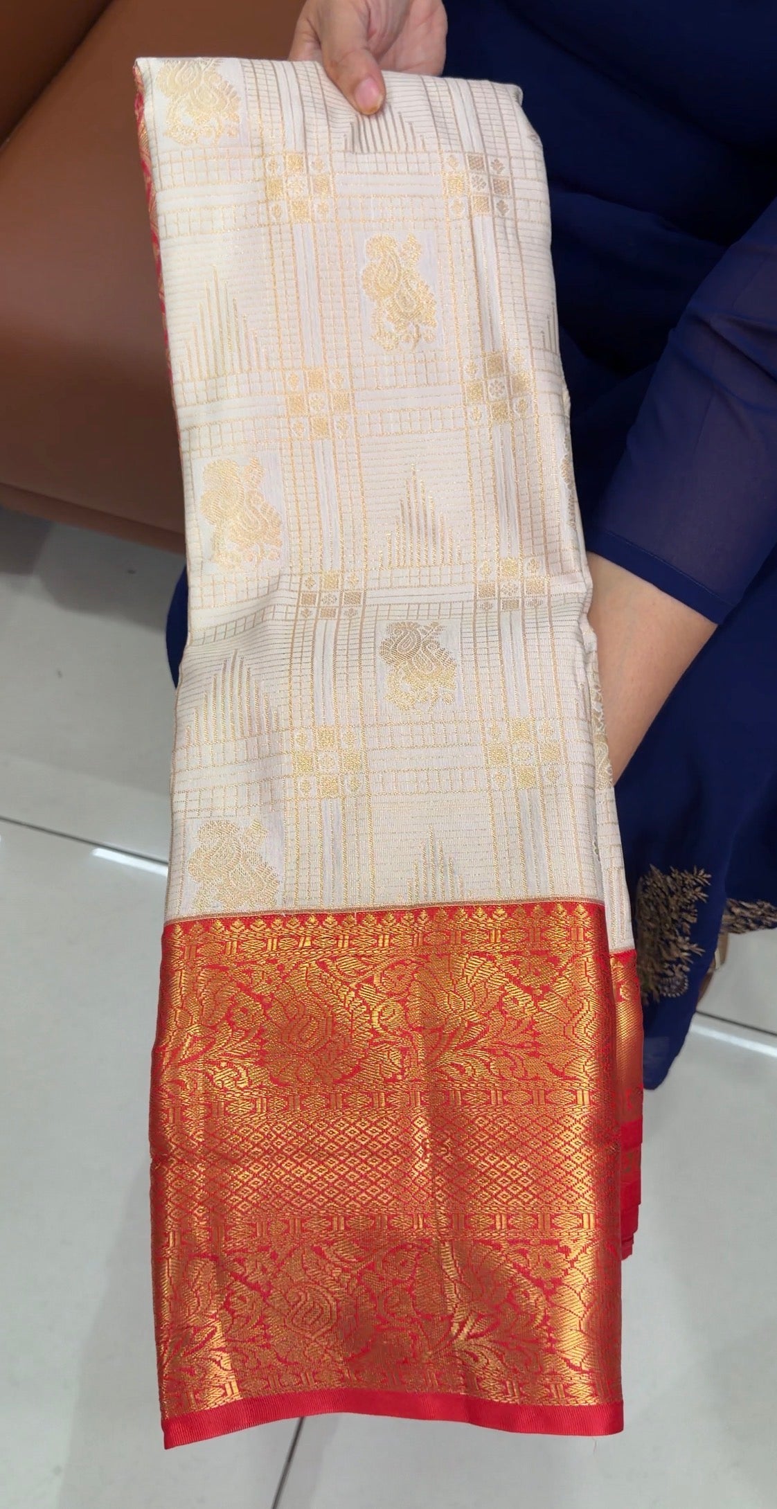 SEMI KANCHIPURAM SILK SAREES - IHA 33628