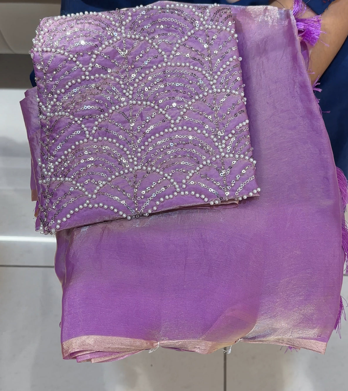DESIGNER HAND WORKED SAREES - IHA 25964