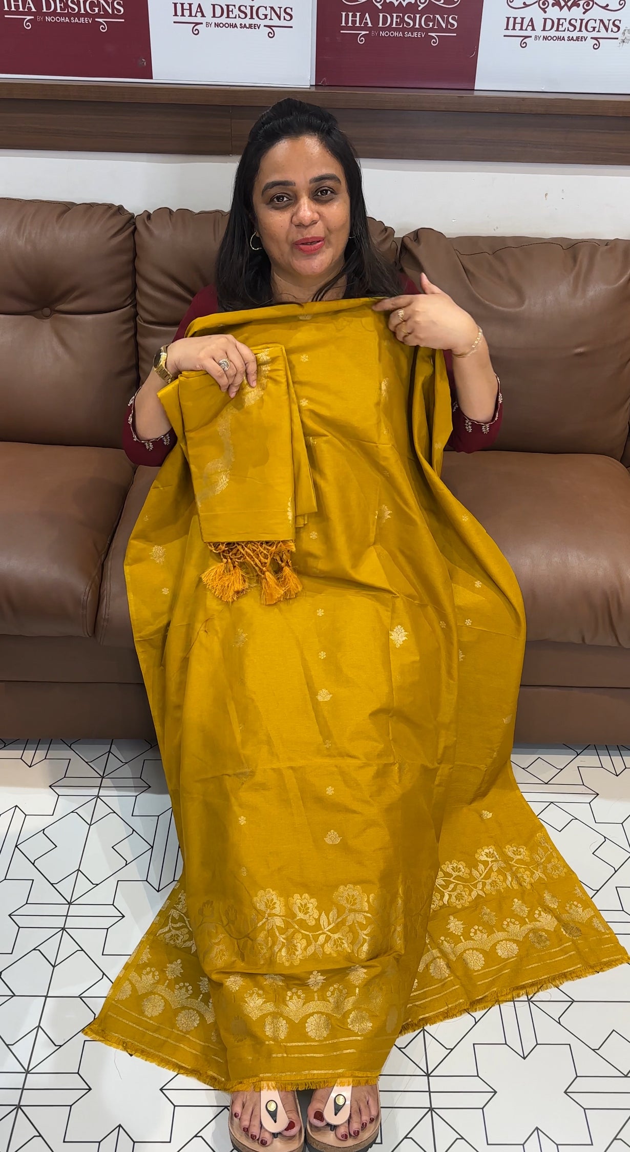 BANARASI UNSTITCHED SALWAR SUITS - IHA 28109