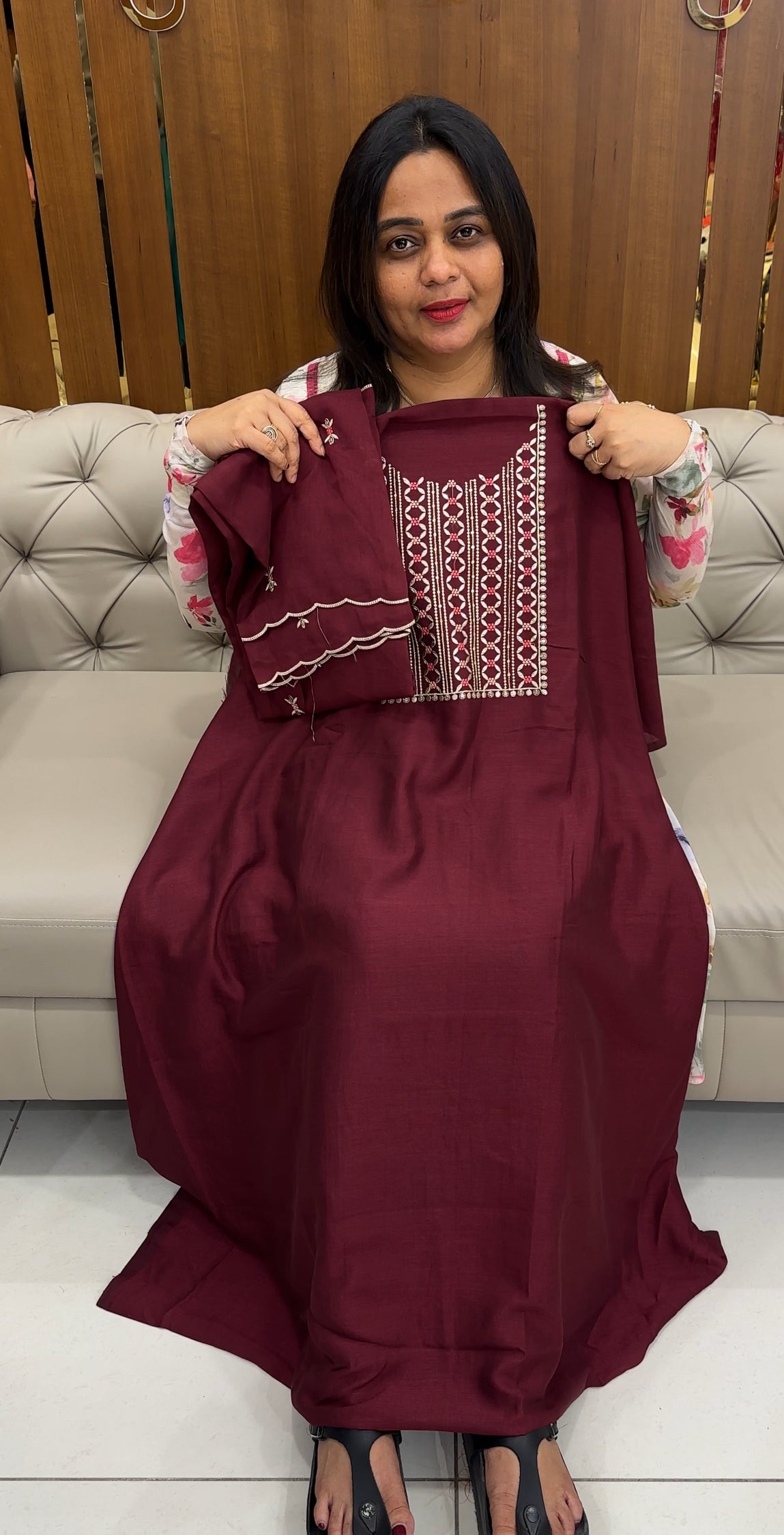 SEMI RAW SILKUNSTITCHED SALWAR SUITS - IHA 26068