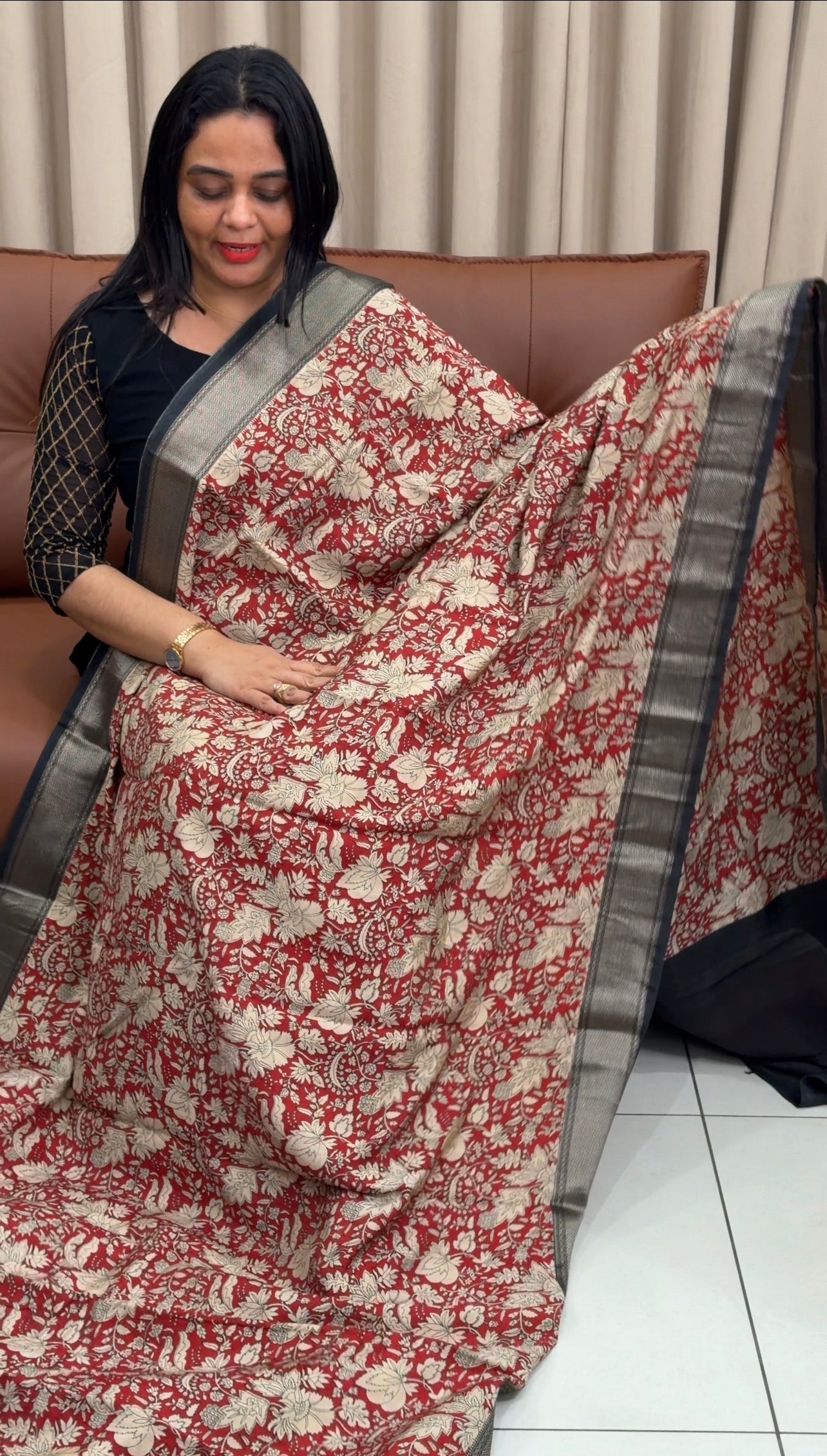 PRINTED BANARASI SAREES - IHA 33562