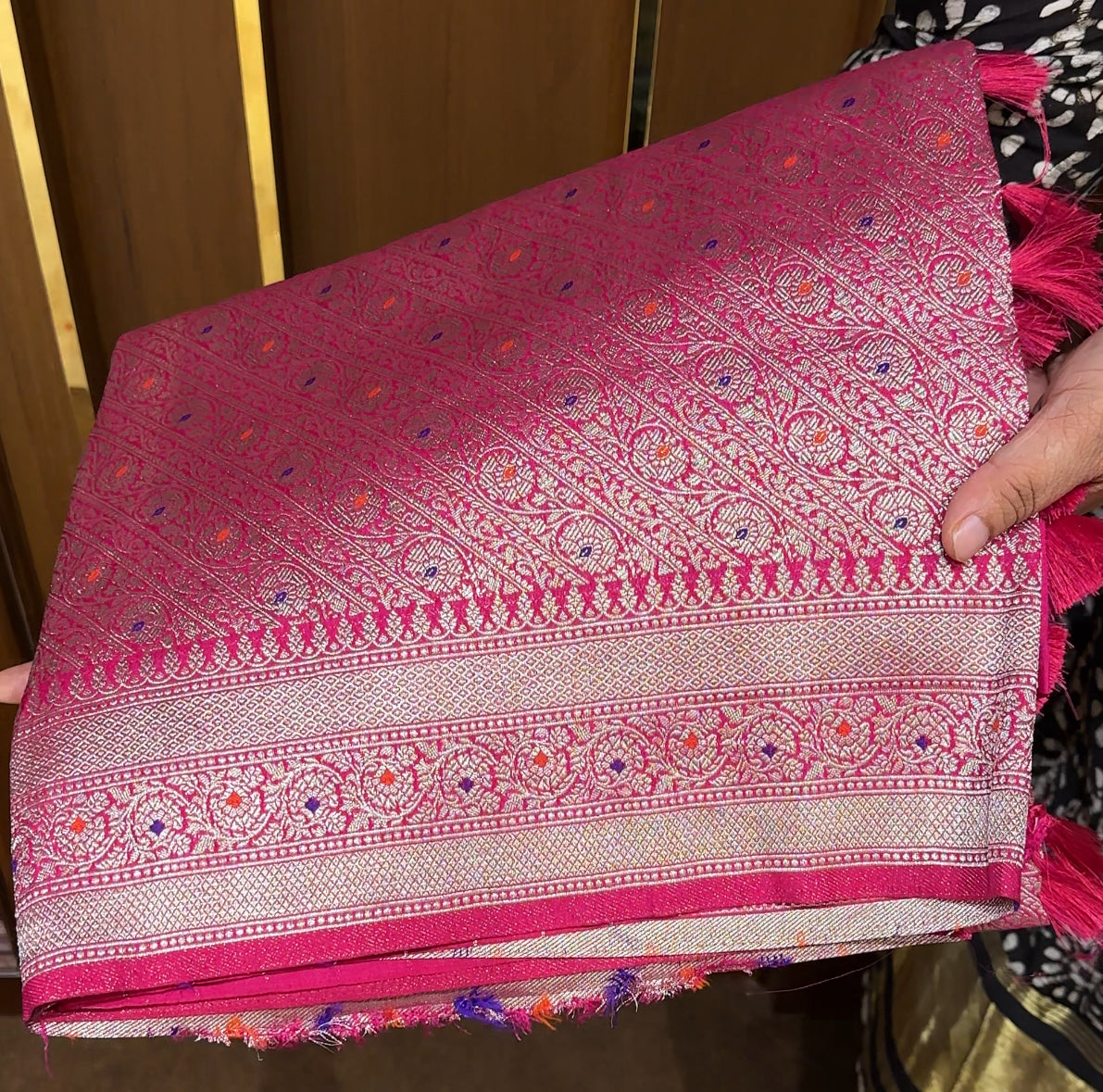 SEMI KATAN SAREES - IHA 21604