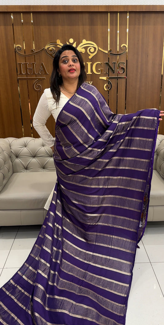SEMI BANASI SAREES - IHA 25915