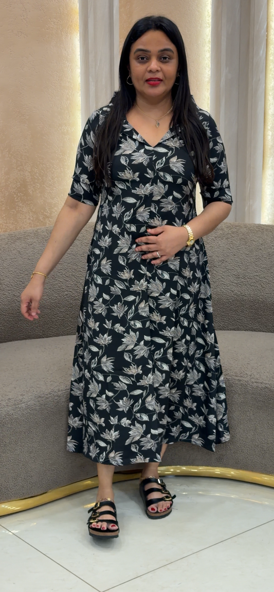 IHA'S IN-HOUSE PRINTED CRAPE ALINE TOPS - IHA 34367