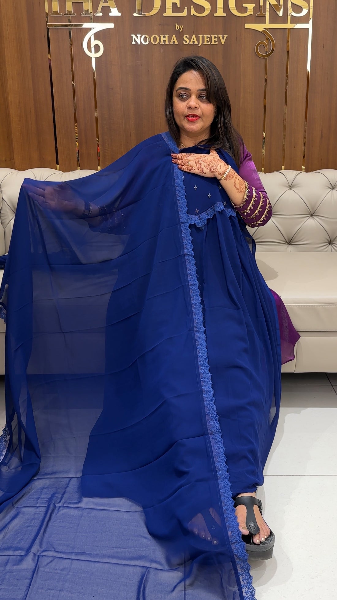 DESIGNER UNSTITCHED SALWAR SUITS - IHA 23689