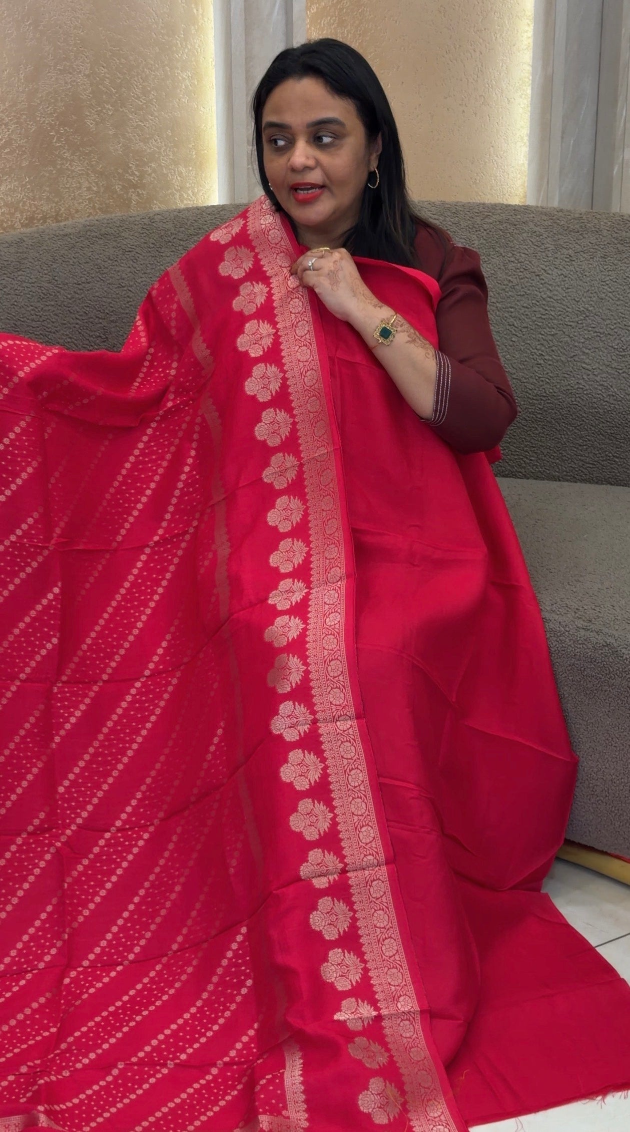DOLA SILK UNSTITCHED SALWAR SUITS - IHA 33147