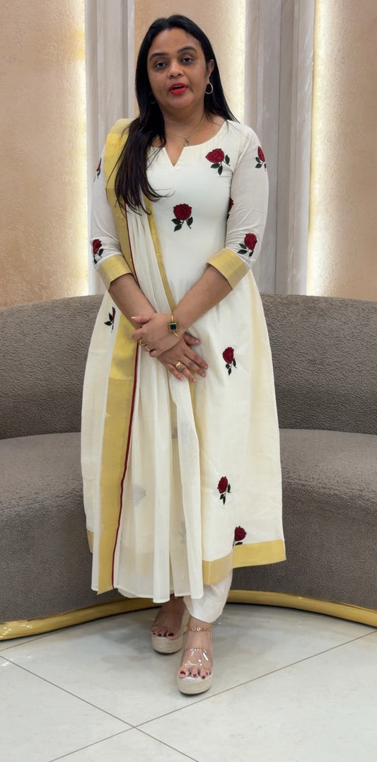 IHA'S IN-HOUSE ONAM SLITTED TOP ONLY - IHA 33361