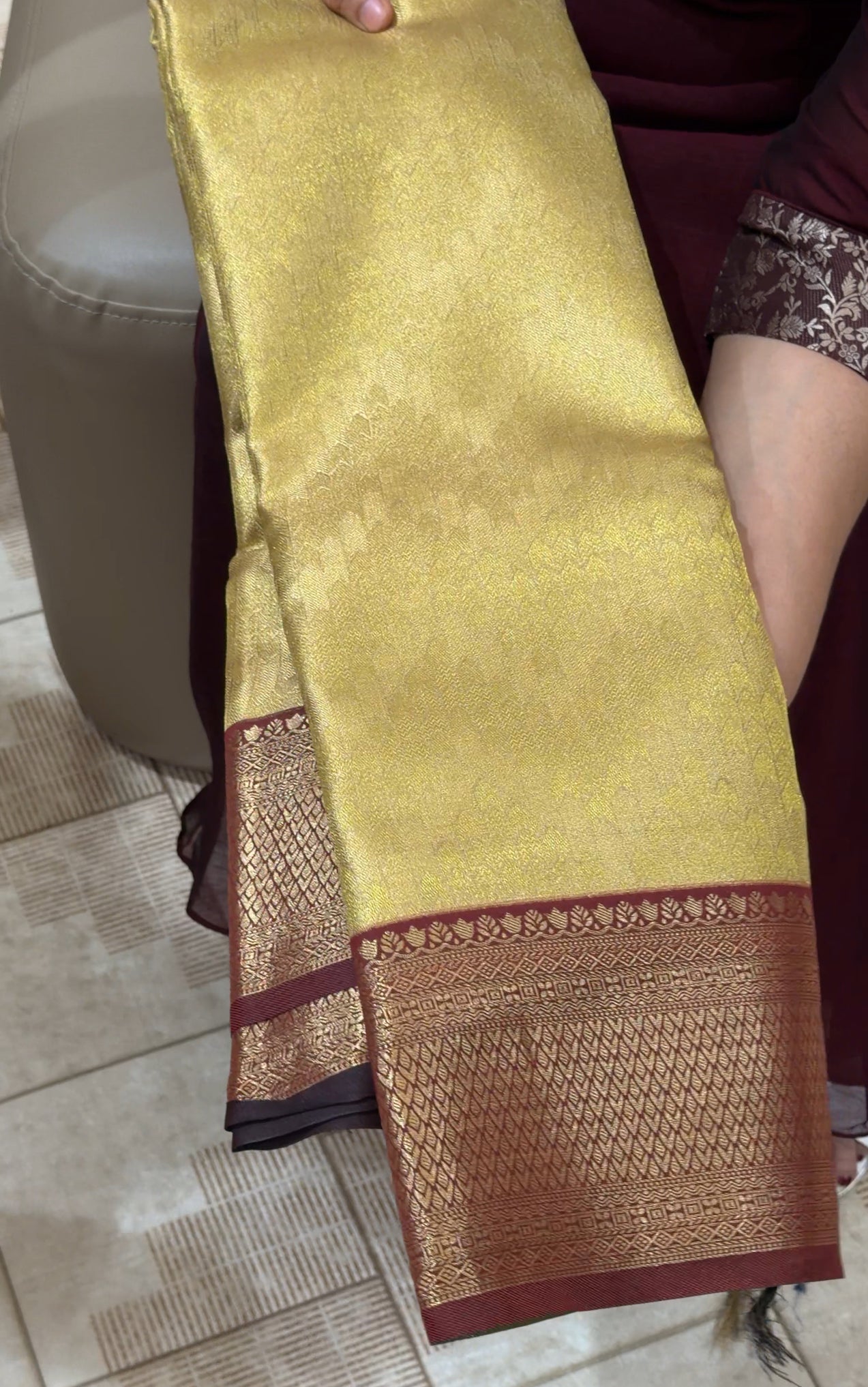 SEMI BROCADE SAREES - IHA 29075