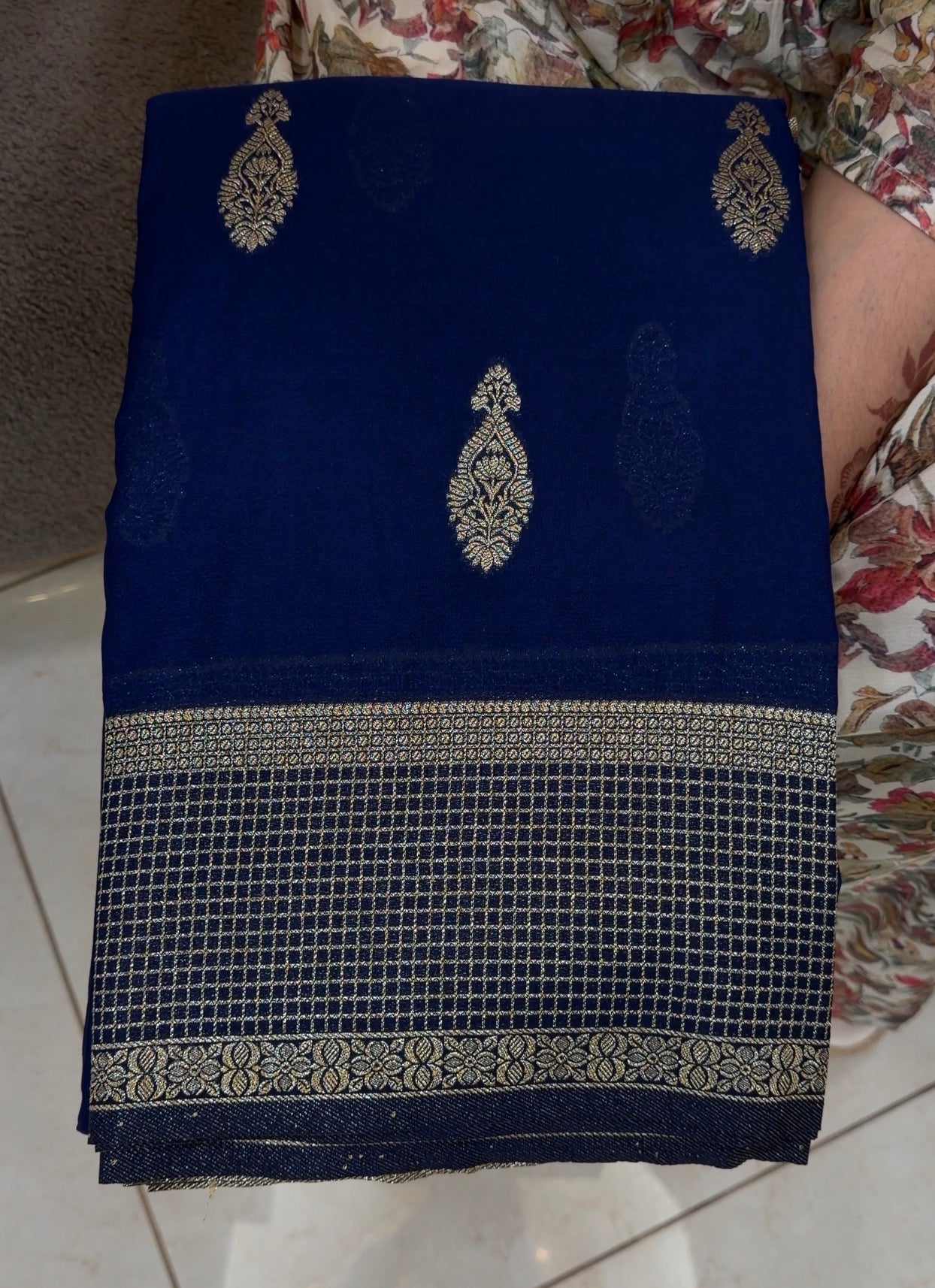 SEMI BANARASI SAREES - IHA 33137