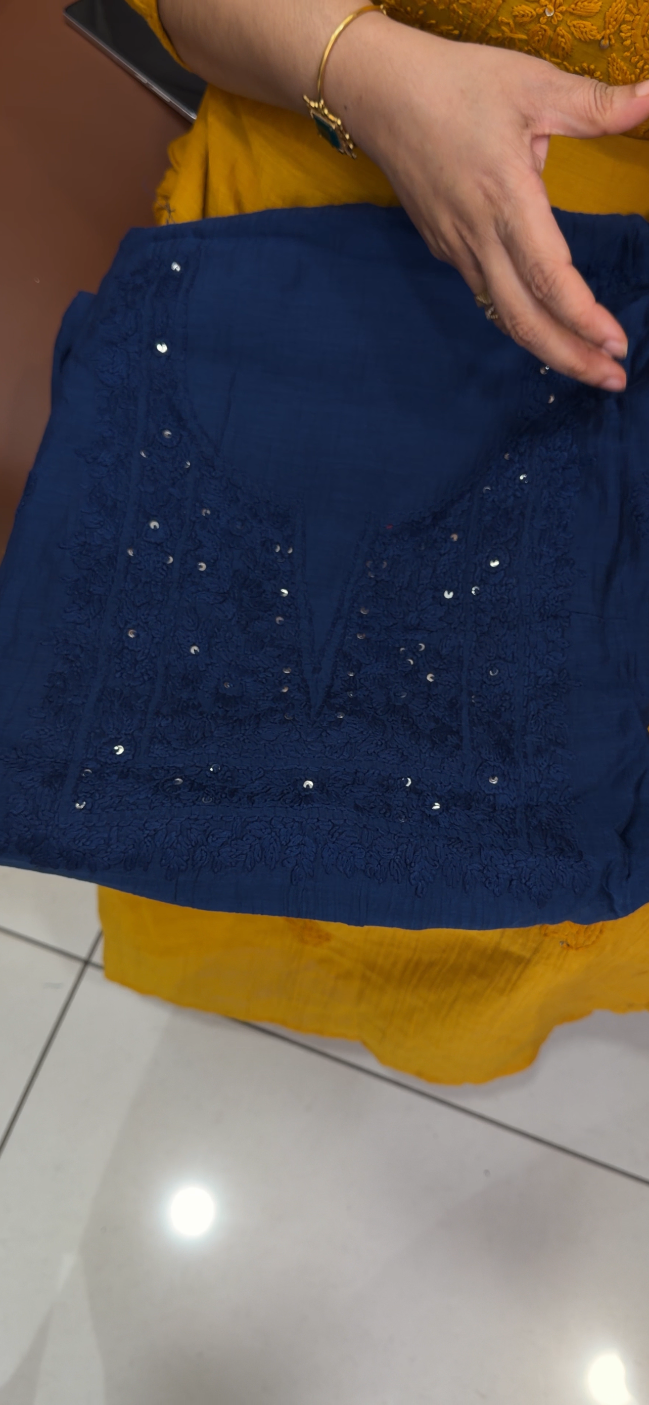 MALAI CHANDERI UNSTITCHED SALWAR SUITS - IHA 34737