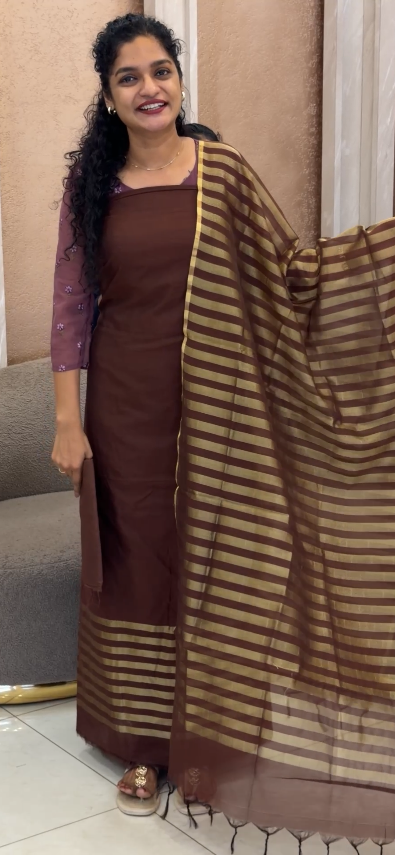 CHANDERI UNSTITCHED SALWAR SUITS  - IHA 33290