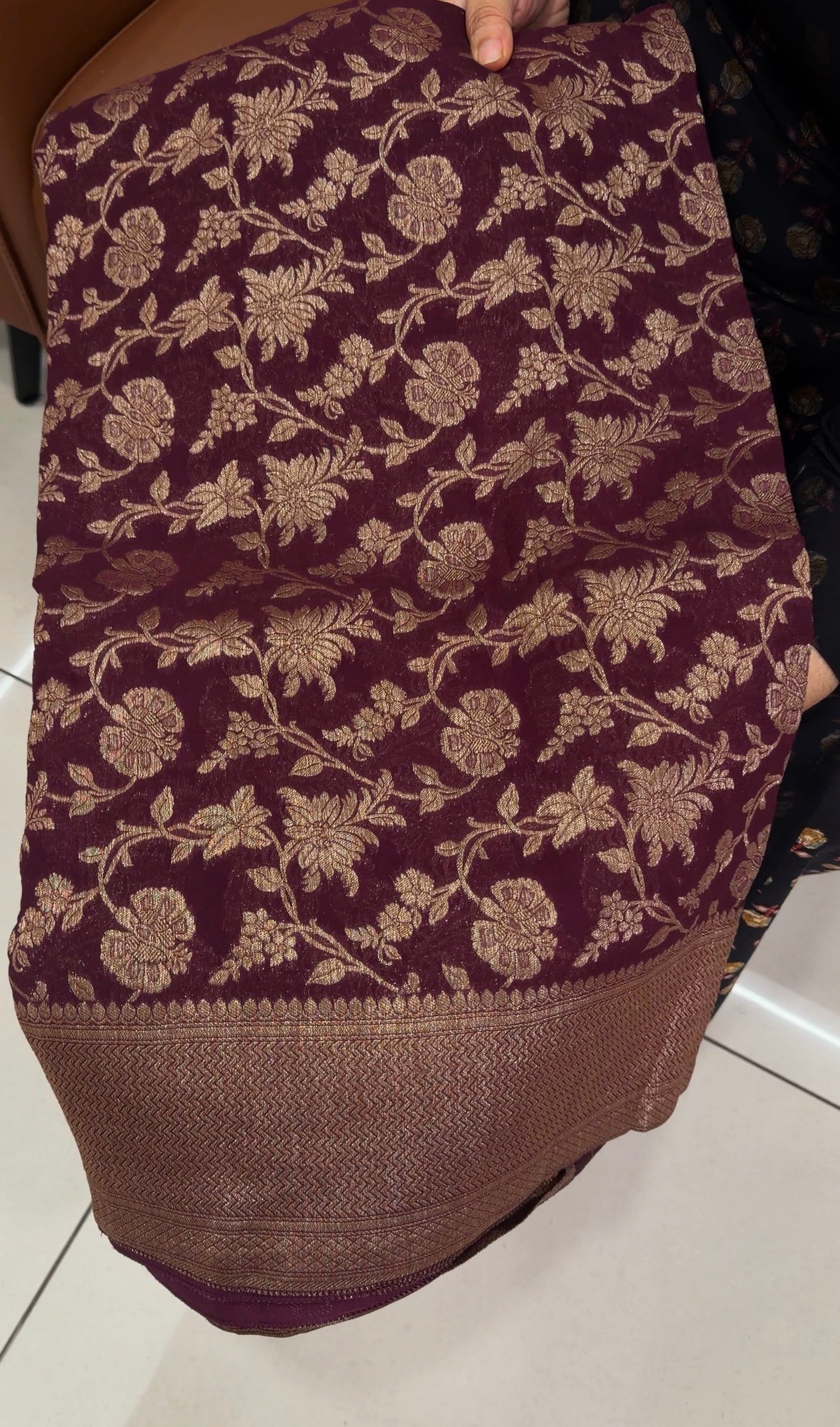 GEORGETTE BANARASI SAREES - IHA 34102