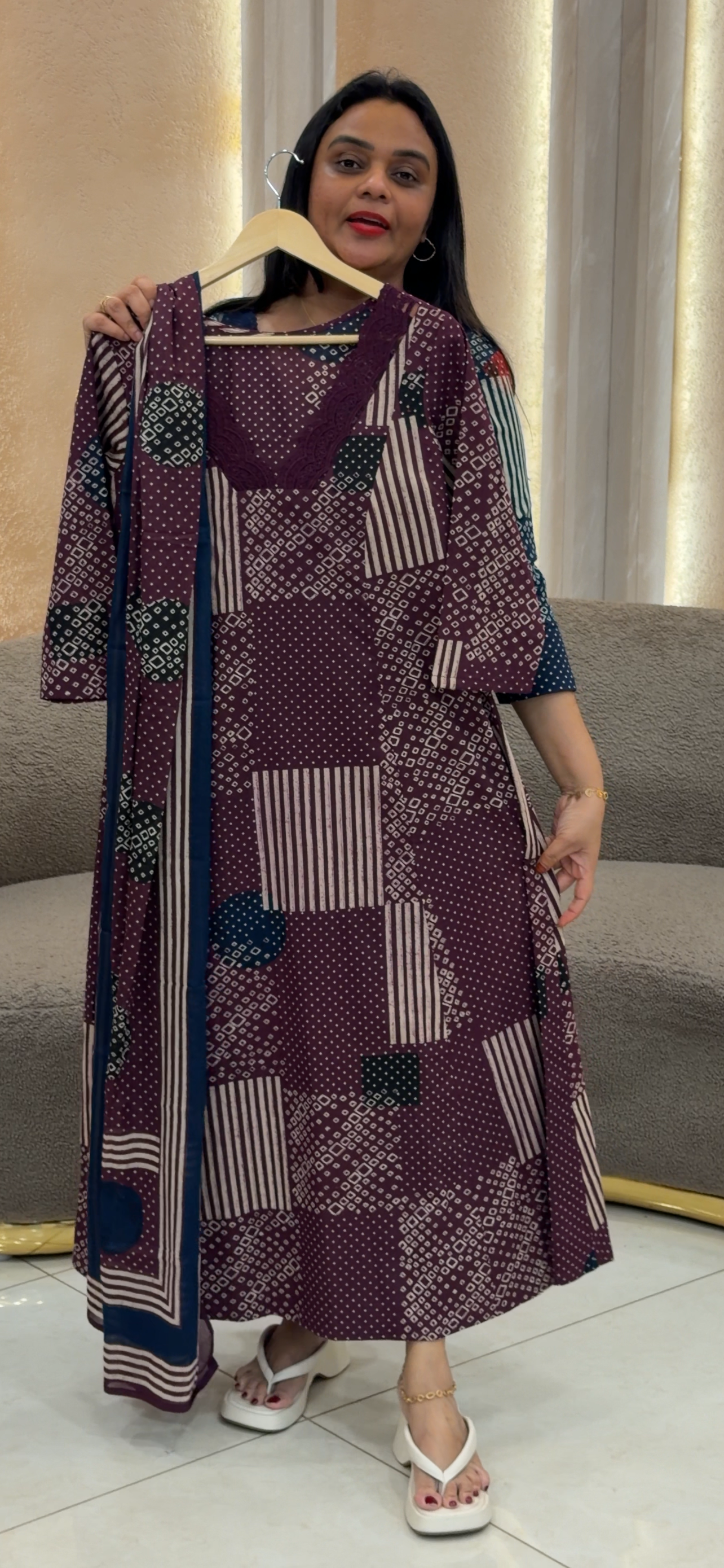 IHA'S IN-HOUSE ALIEN TOP AND DUPATTA - IHA 33246