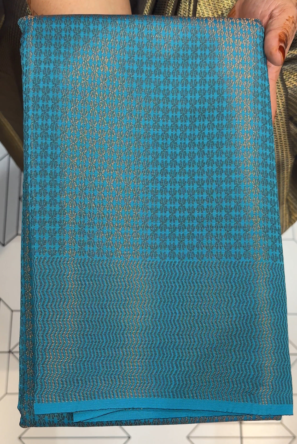 SEMI BROCADE SAREES - IHA 23730