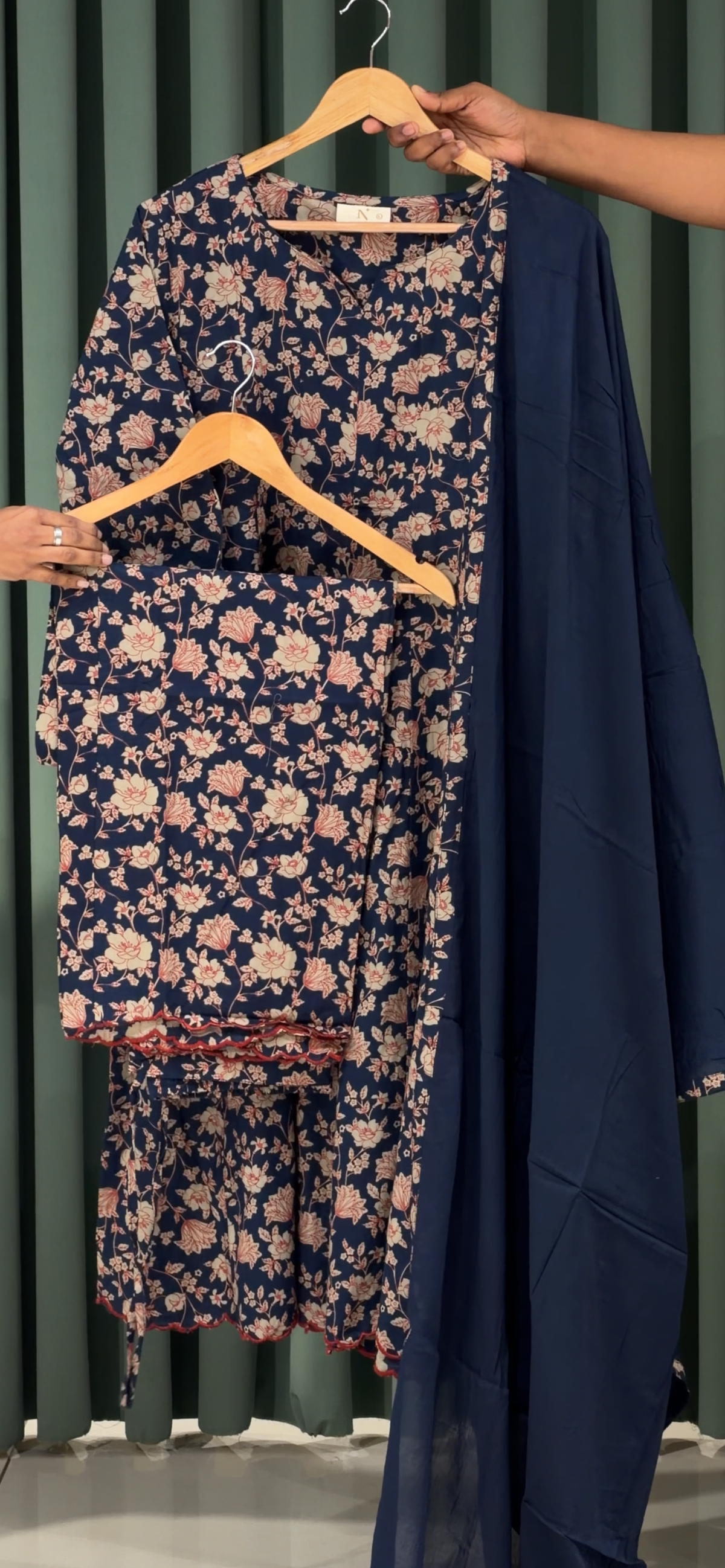 READY TO WEAR PRINTED TOP , BOTTOM AND DUPATTA - IHA 35987