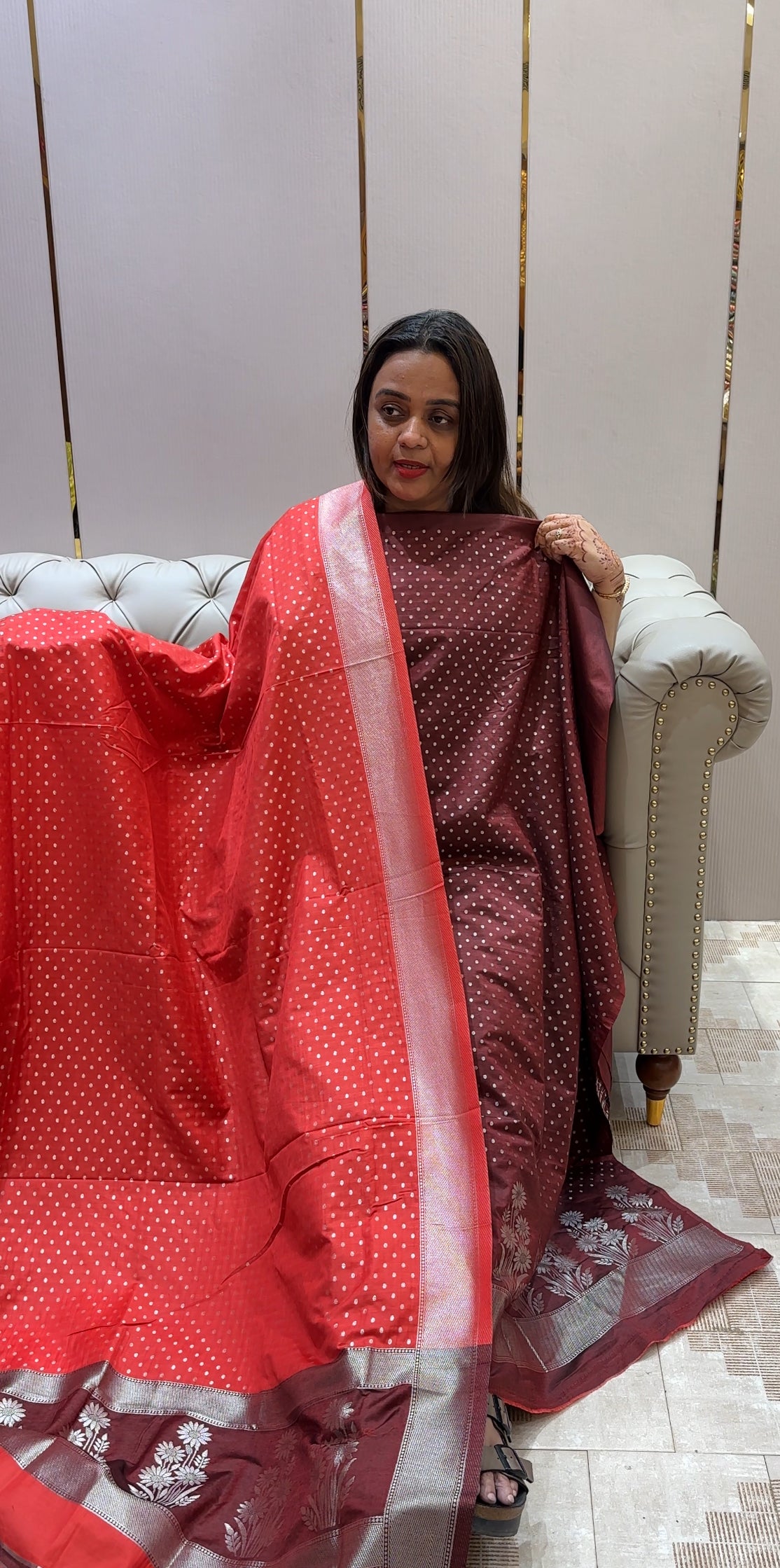 SEMI KATAN UNSTITCHED SALWAR SUITS - IHA 22967