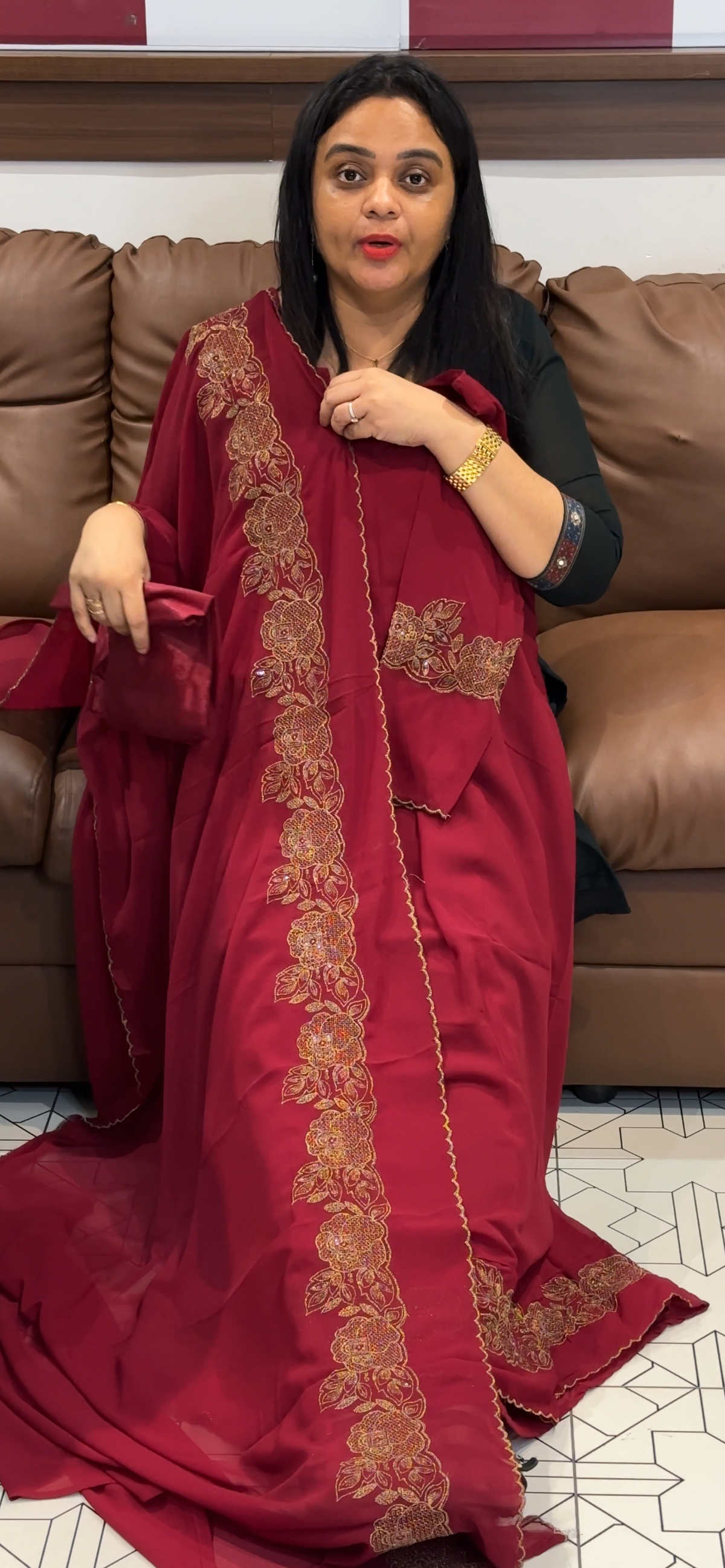 OFFER TOP, BOTTOM AND DUPATTA - IHA 35613