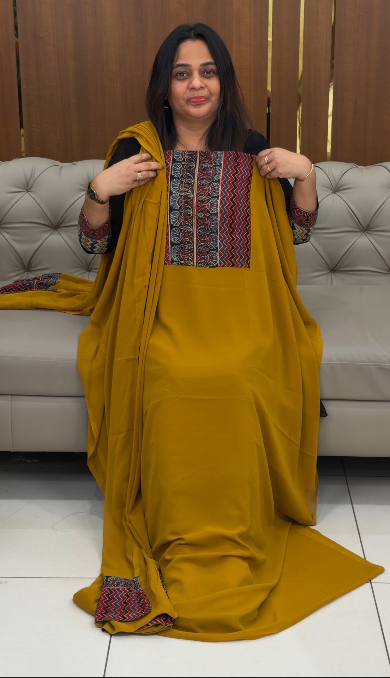 IHA'S IN-HOUSE GEORGETTE UNSTITCHED SALWAR SUITS - IHA 29125