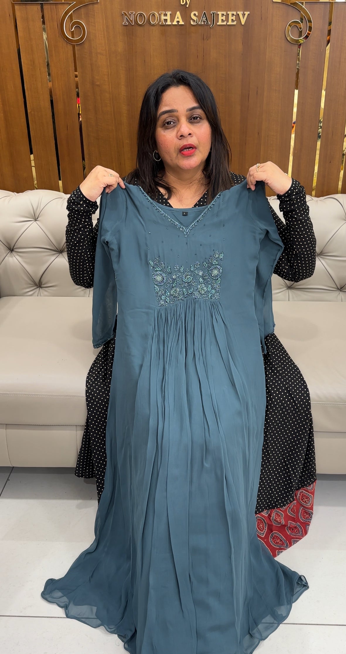 HAND WORKED ALINE TOPS - IHA 26809