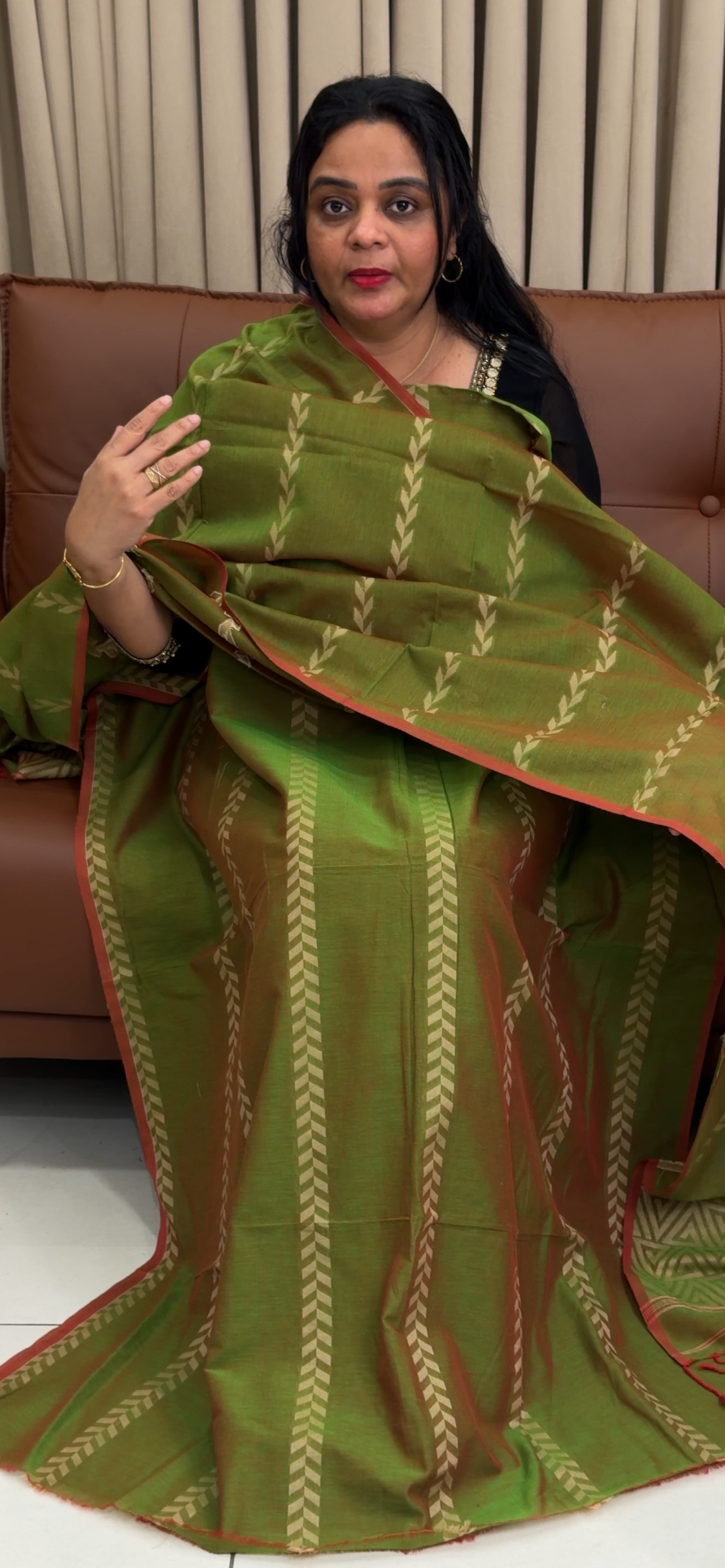 JAMDANI UNSTITCHED SALWAR SUITS - IHA 34614