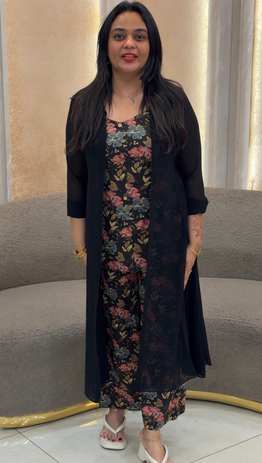 IHA'S IN-HOUSE PRNTED TOP ,BOTTOM AND JACKET - IHA 33131